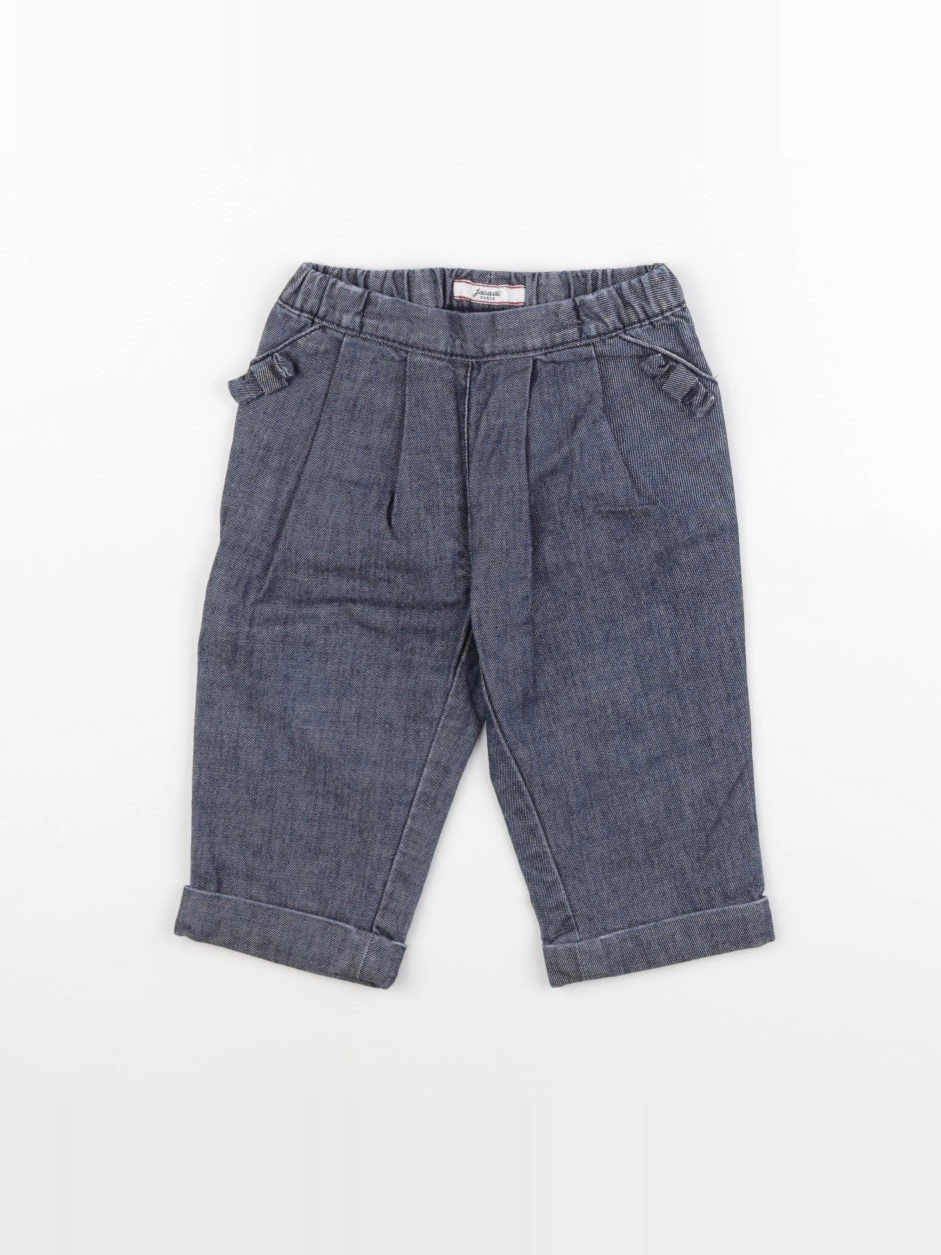 Jacadi - pantalon bleu - 12 mois