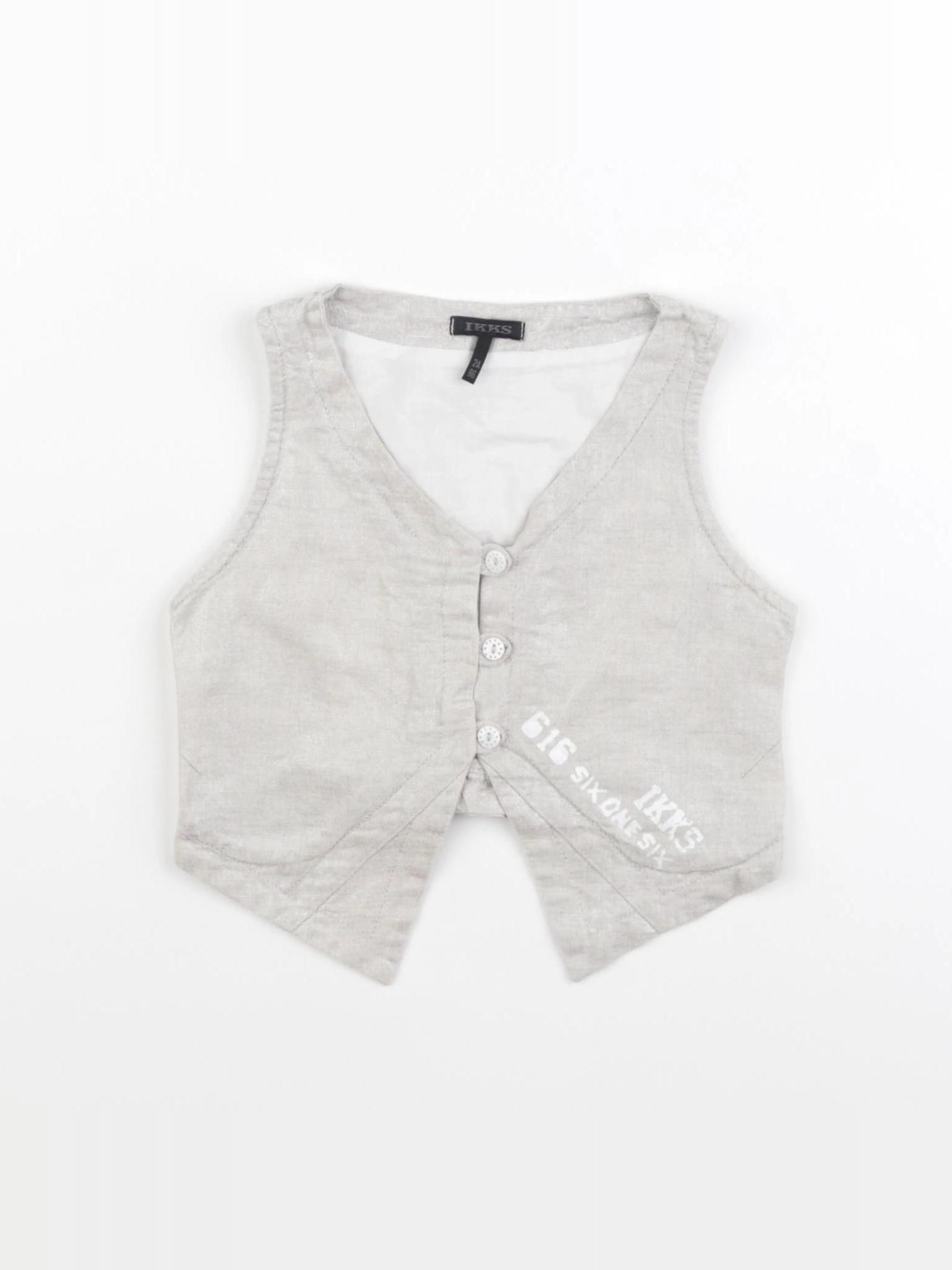 IKKS - gilet beige, or - 2 ans