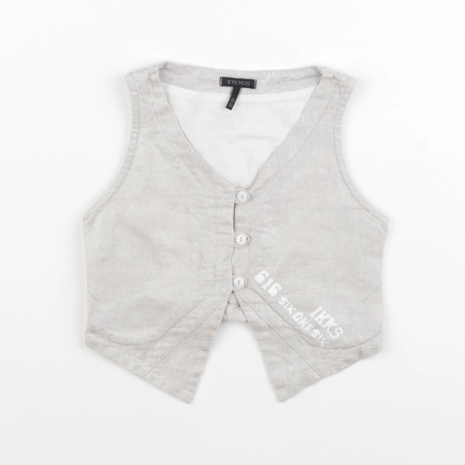 IKKS - gilet beige, or - 2 ans