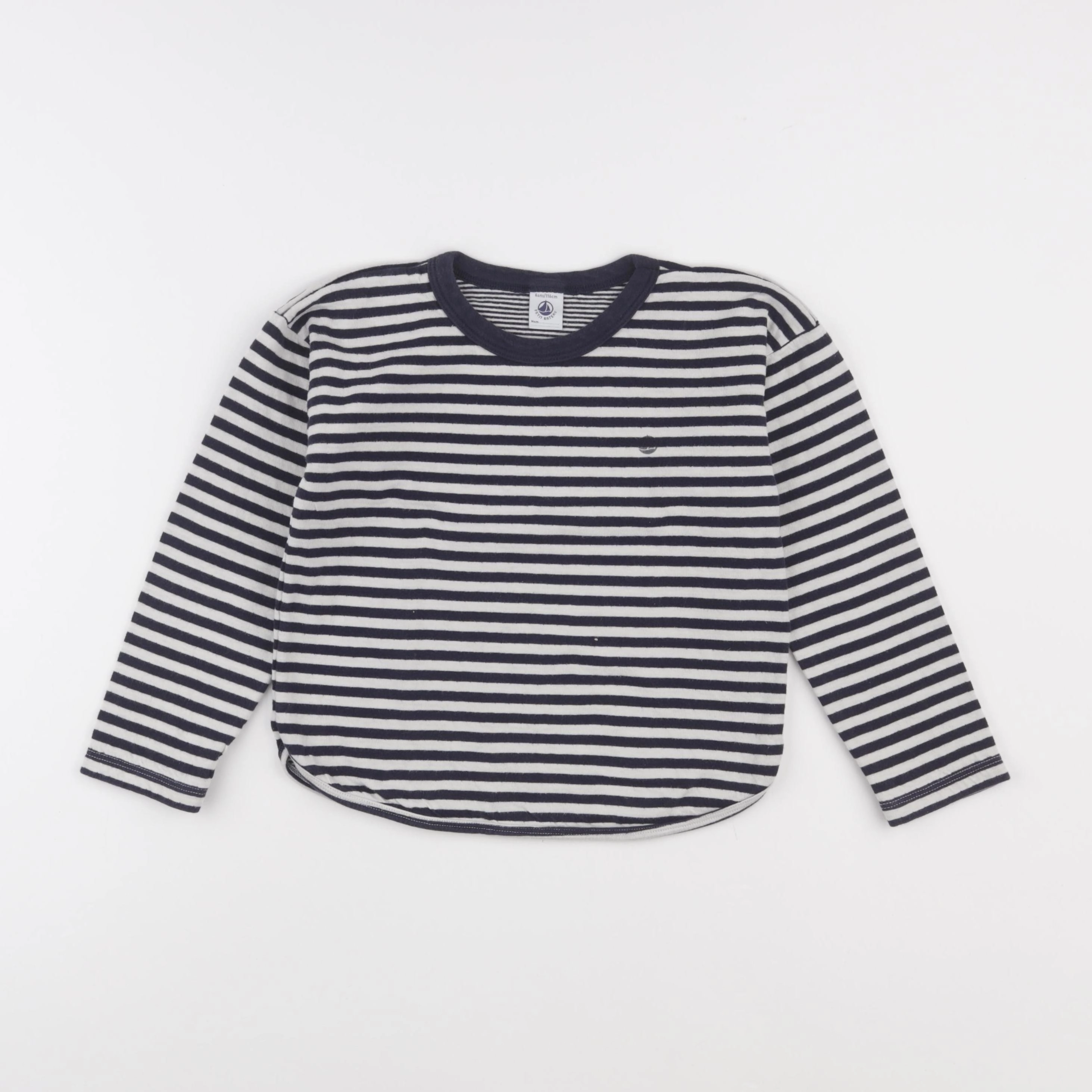 Petit Bateau - tee-shirt beige, bleu - 6 ans