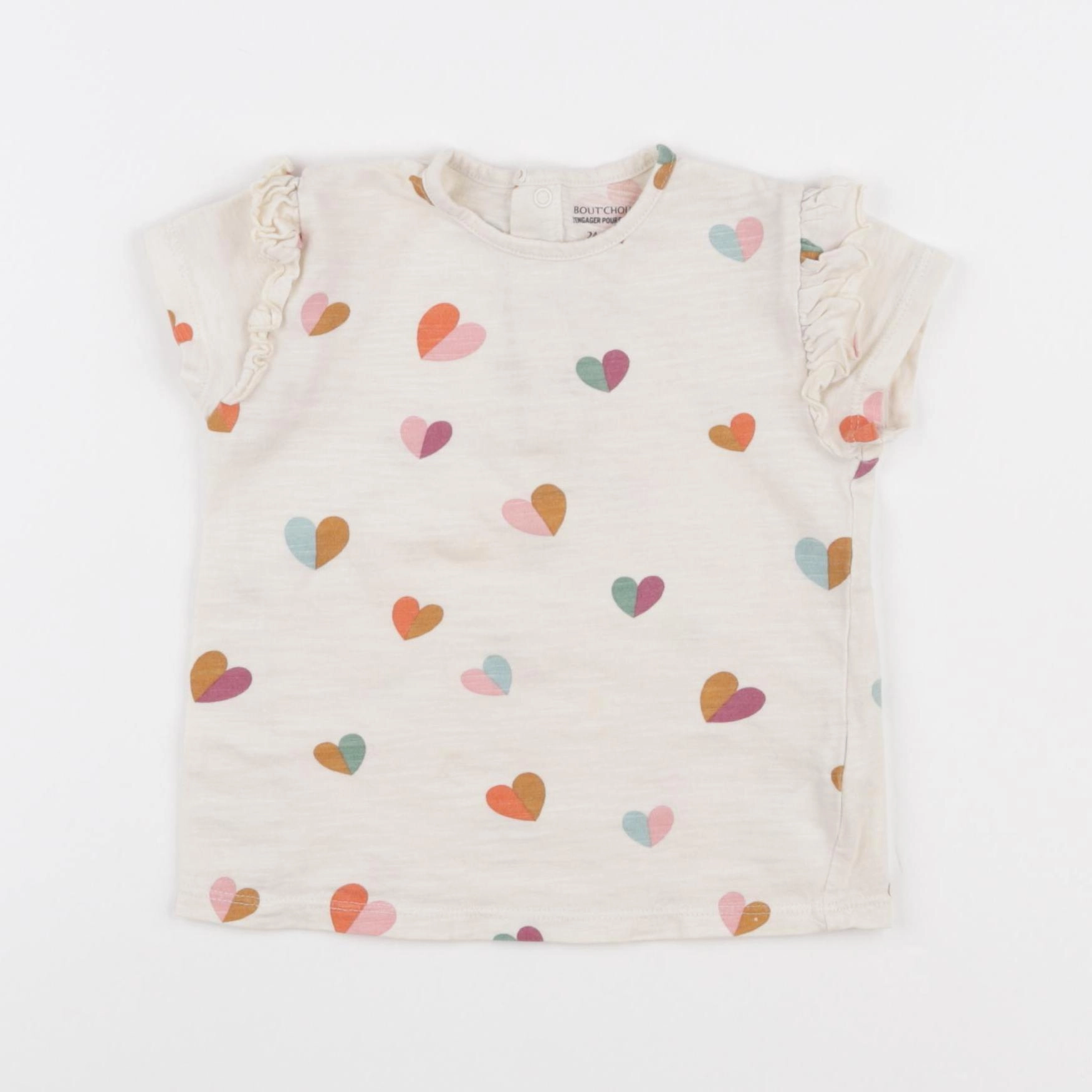 Boutchou - tee-shirt multicolore - 24 mois