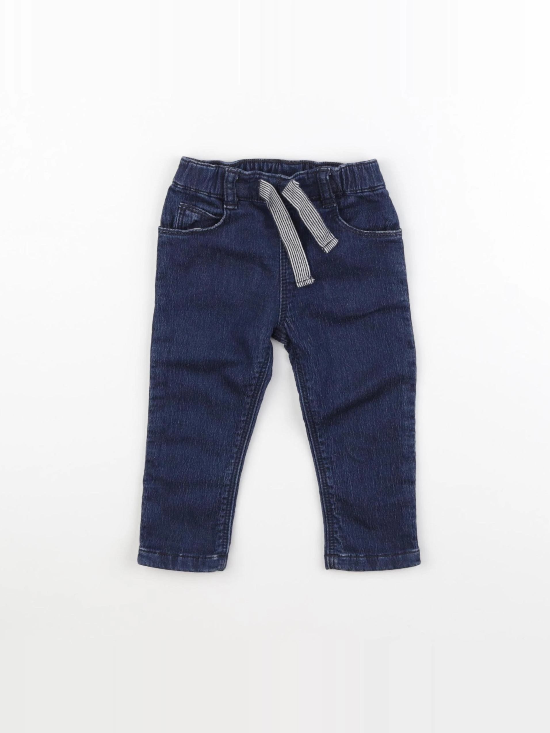 Petit Bateau - pantalon bleu - 6 mois