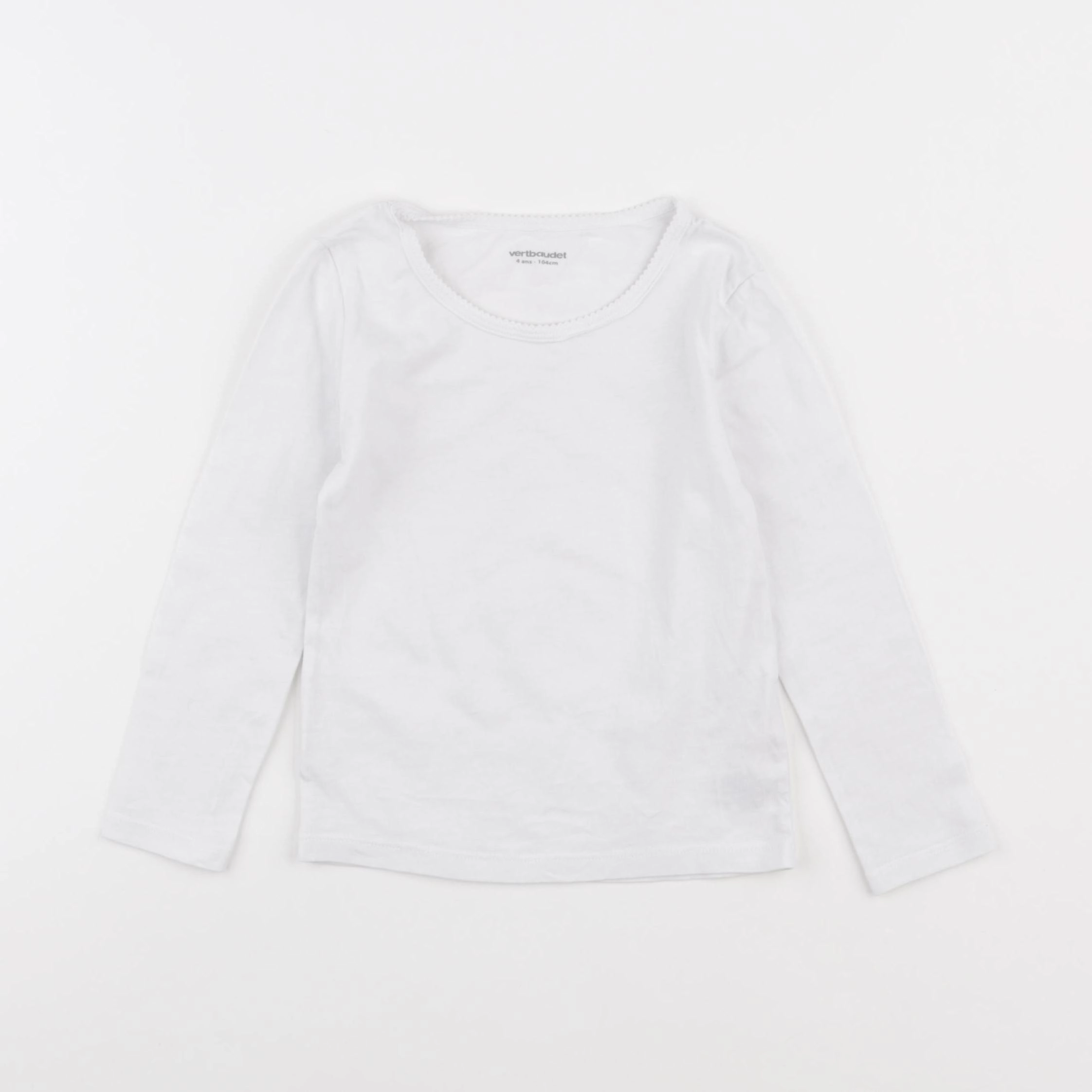Vertbaudet - maillot de corps blanc - 4 ans