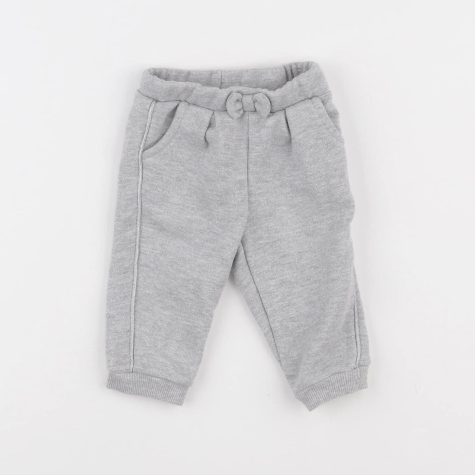 Vertbaudet - jogging gris, argent - 3 mois
