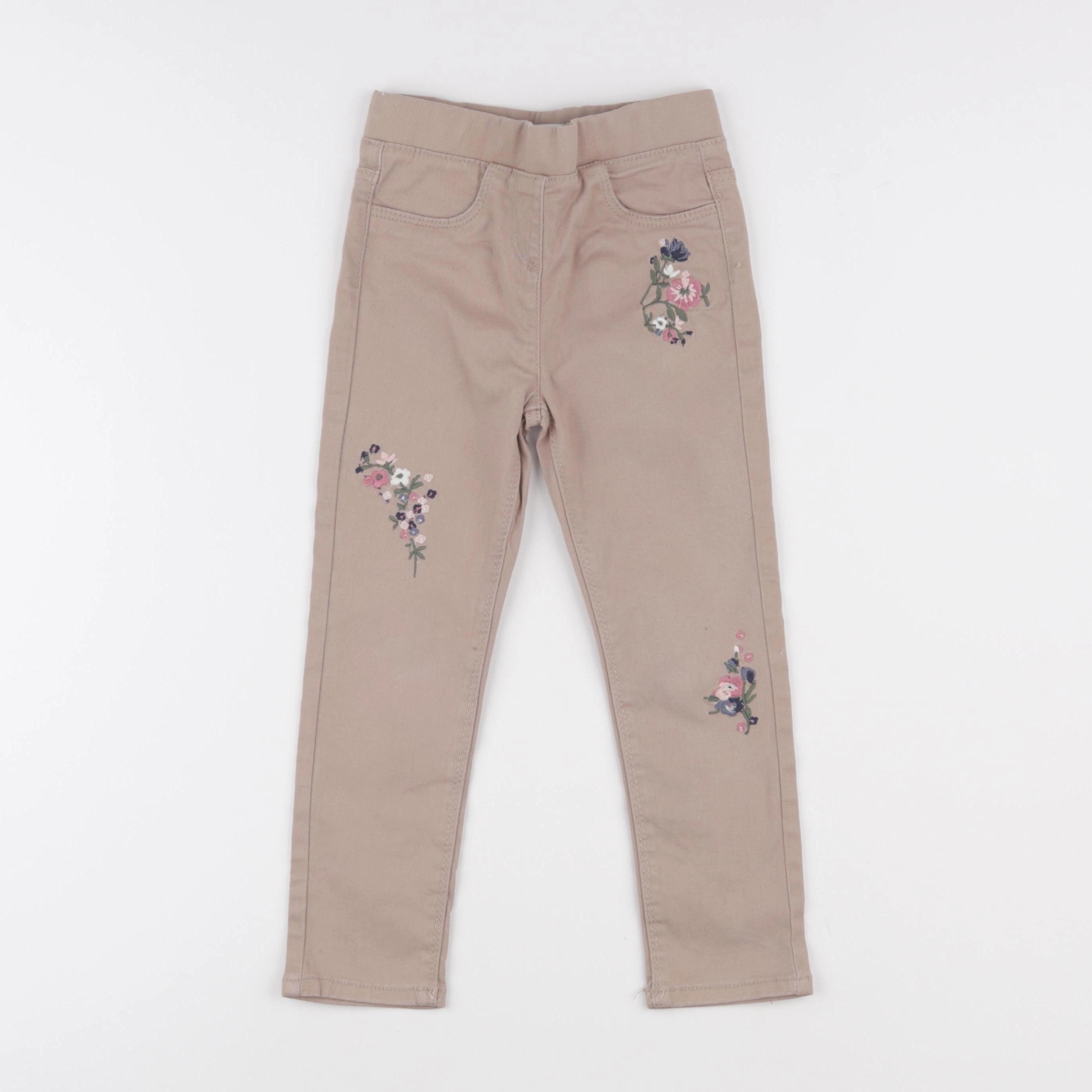 Vertbaudet - jegging marron - 4 ans