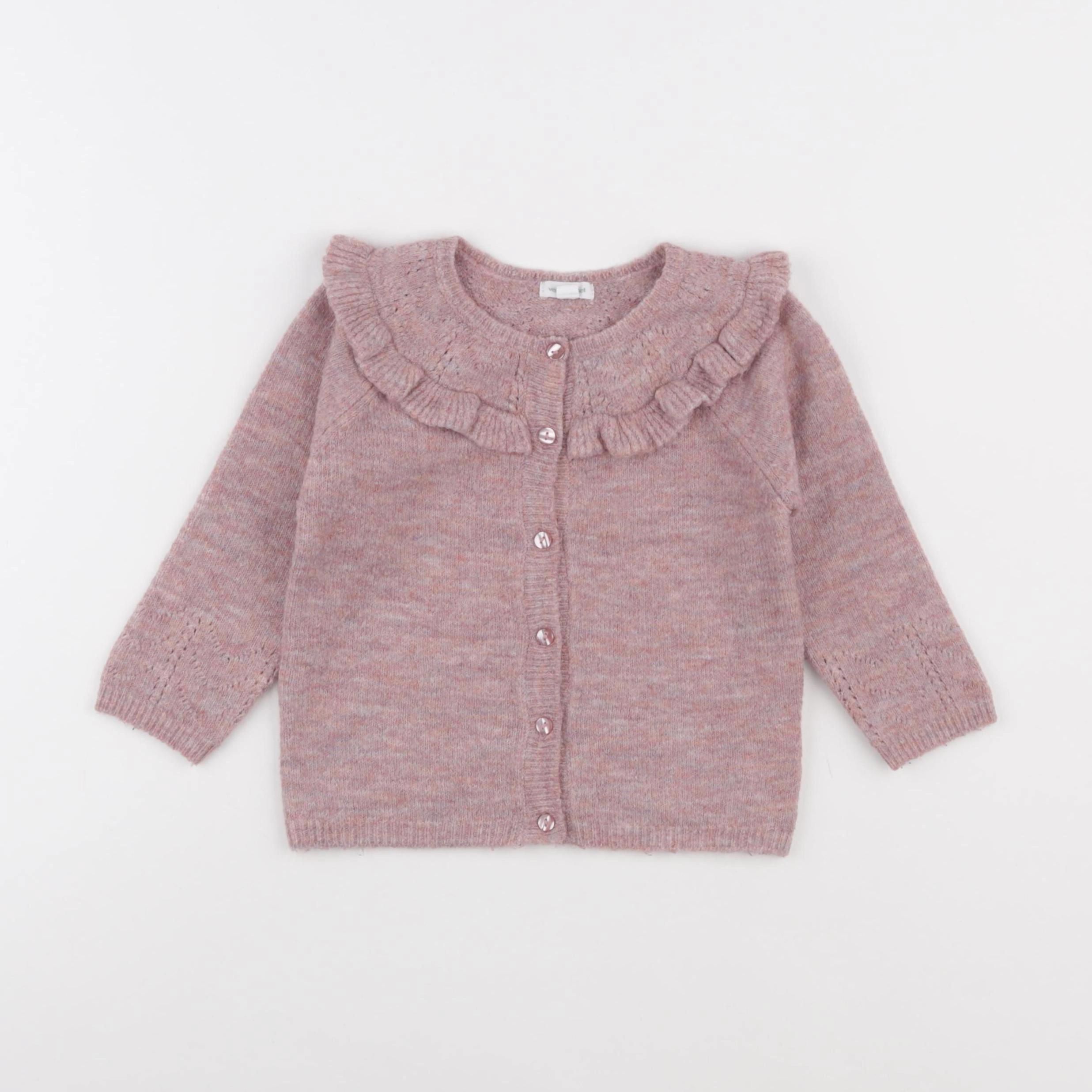 Vertbaudet - gilet violet - 24 mois