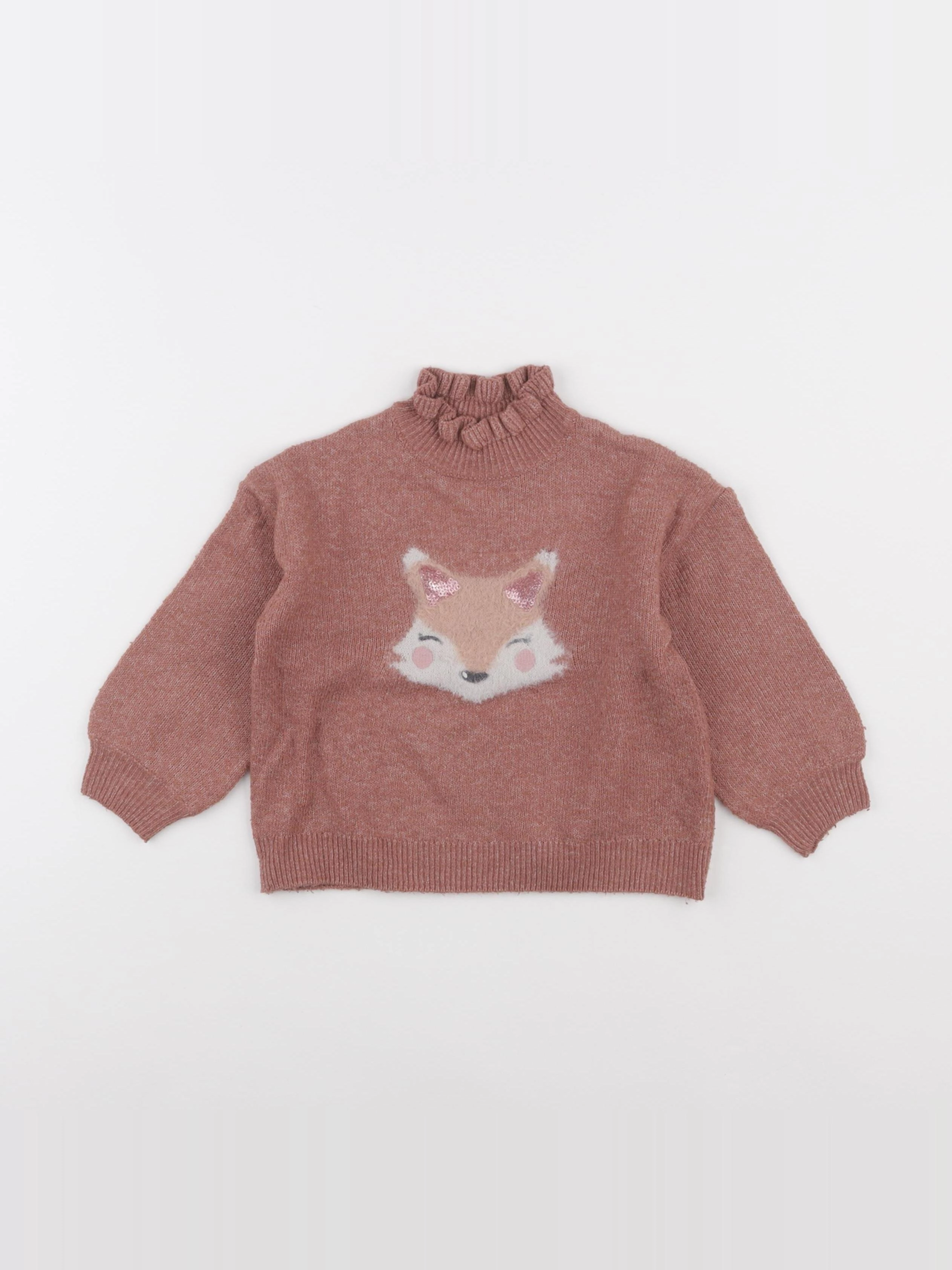 Vertbaudet - pull marron - 2 ans
