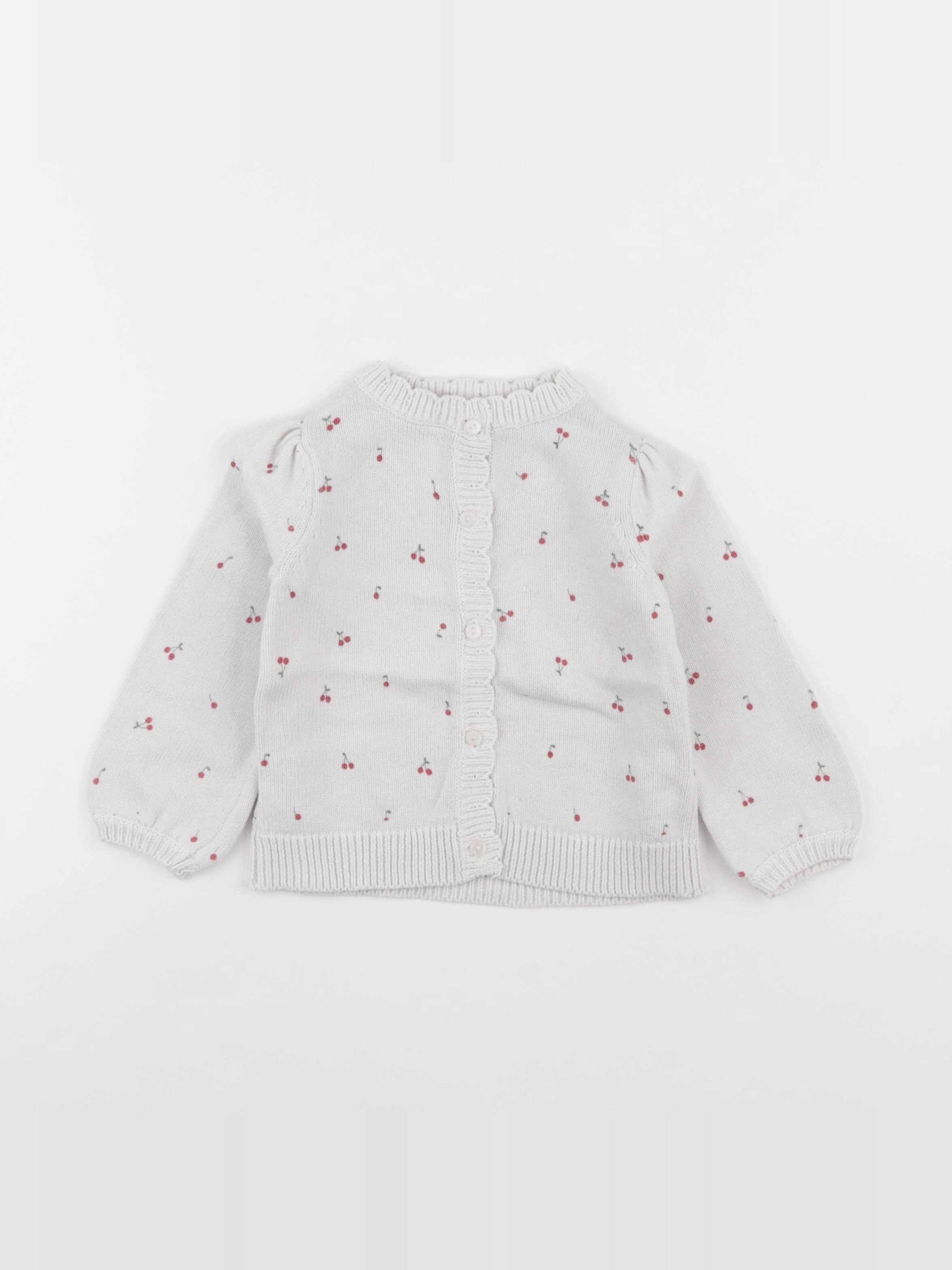Vertbaudet - gilet blanc - 3 ans