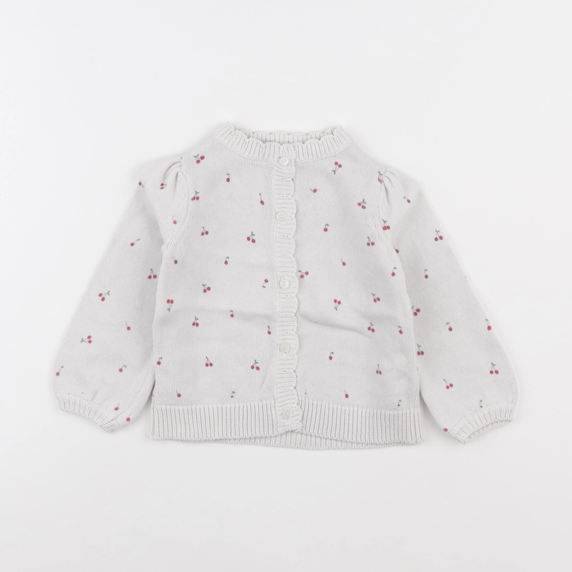 Vertbaudet - gilet blanc - 3 ans