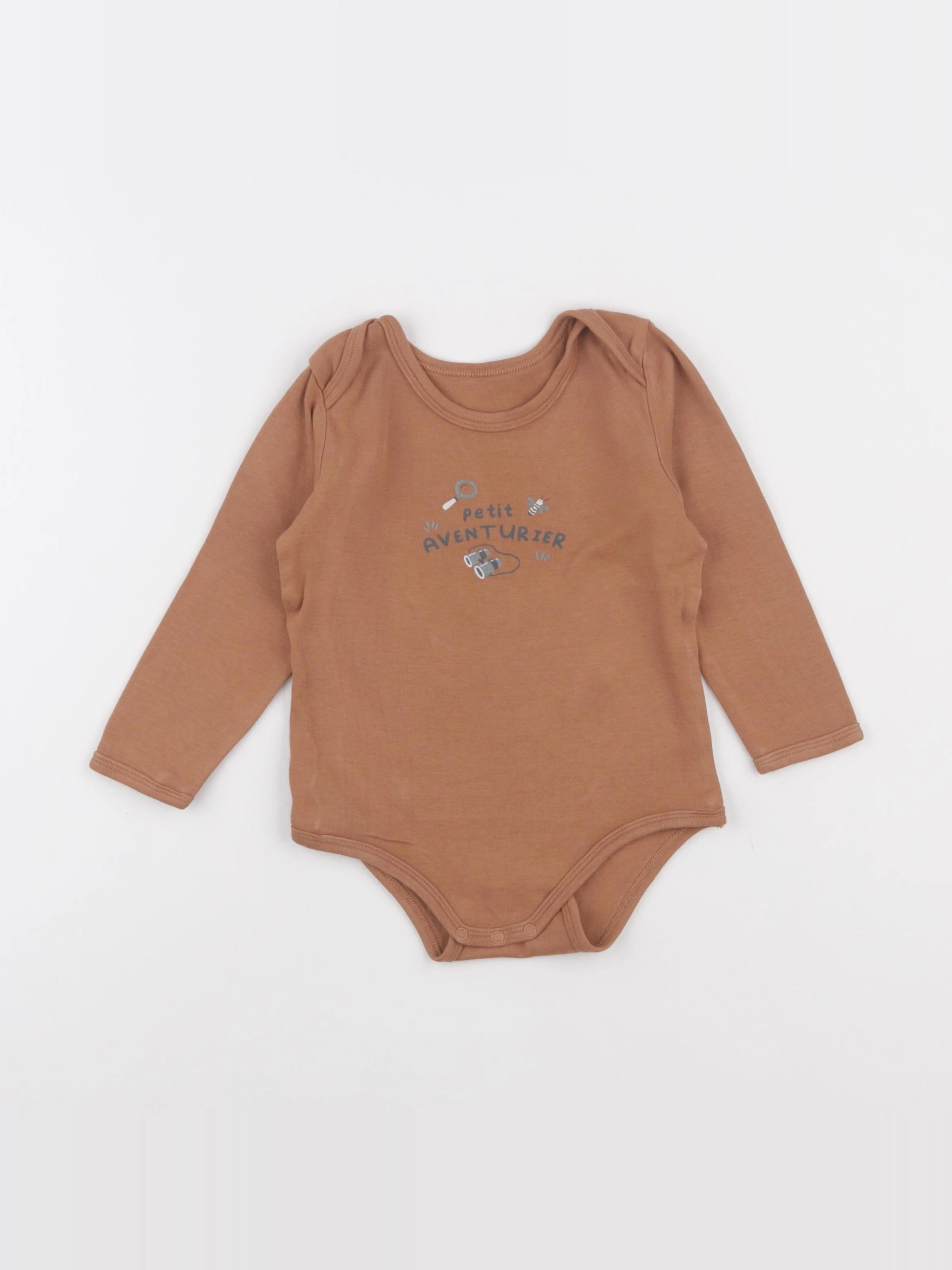 Vertbaudet - body marron - 36 mois