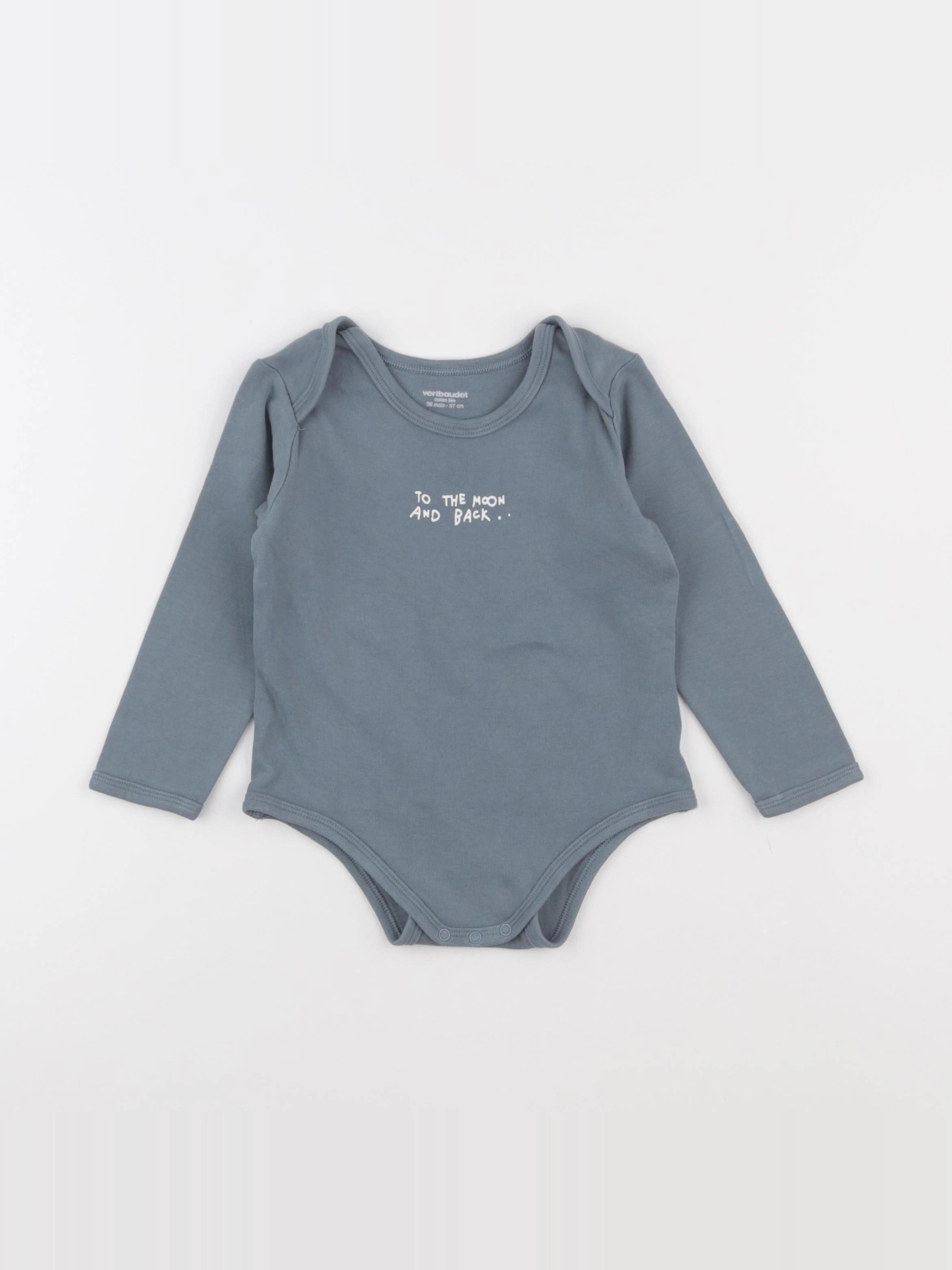 Vertbaudet - body bleu - 36 mois