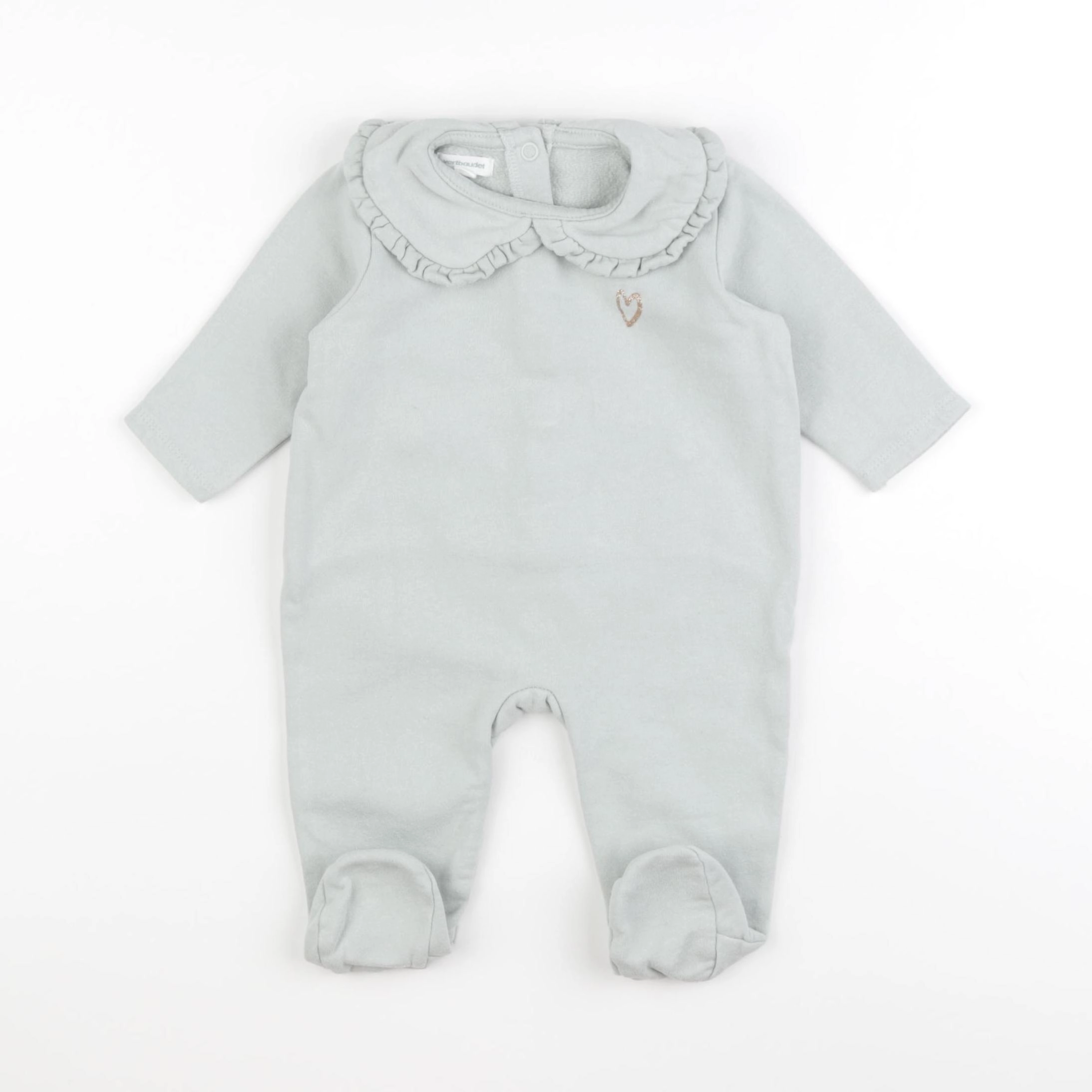 Vertbaudet - pyjama coton vert - 6 mois
