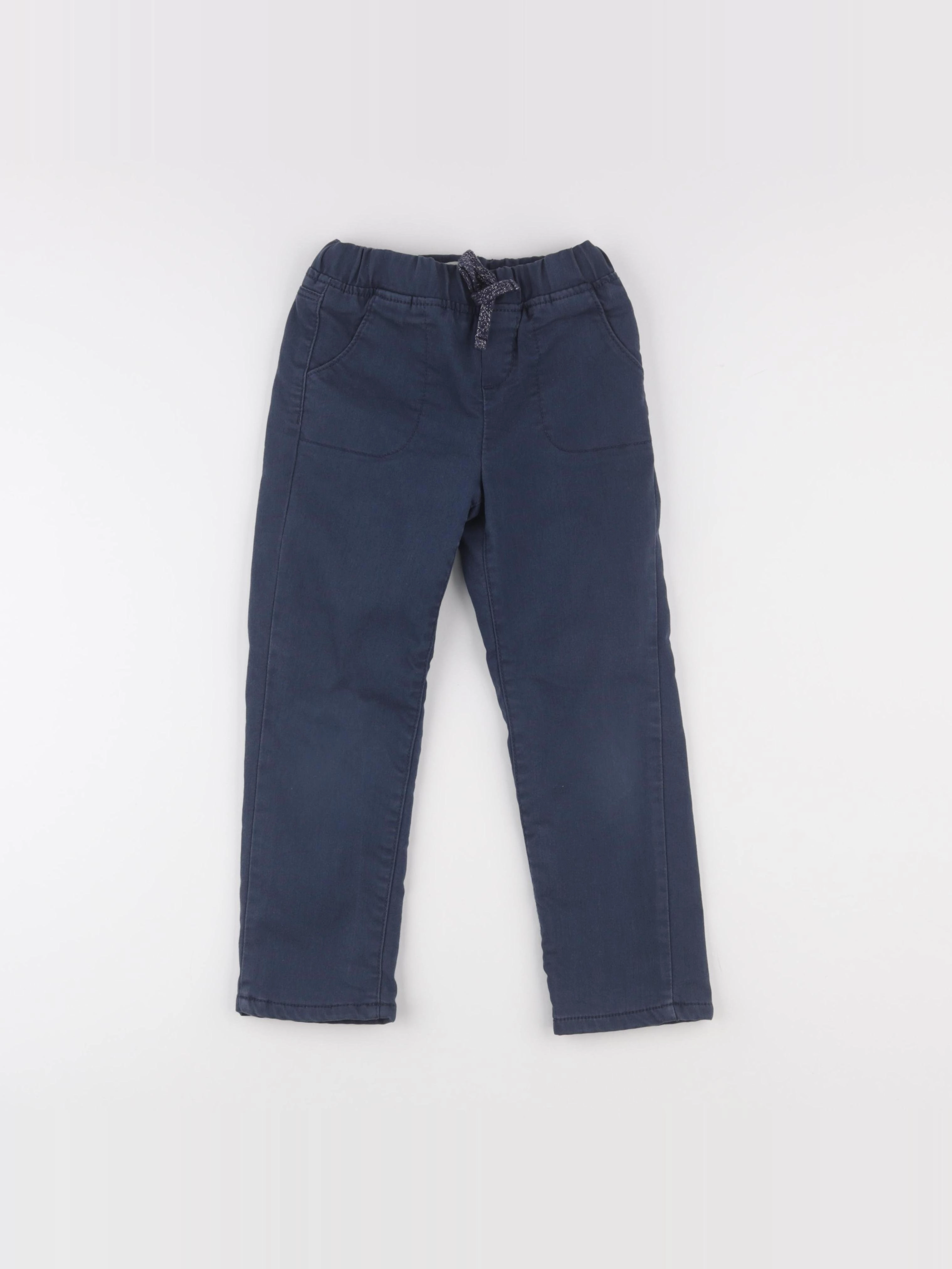 Vertbaudet - pantalon doublé bleu - 6 ans