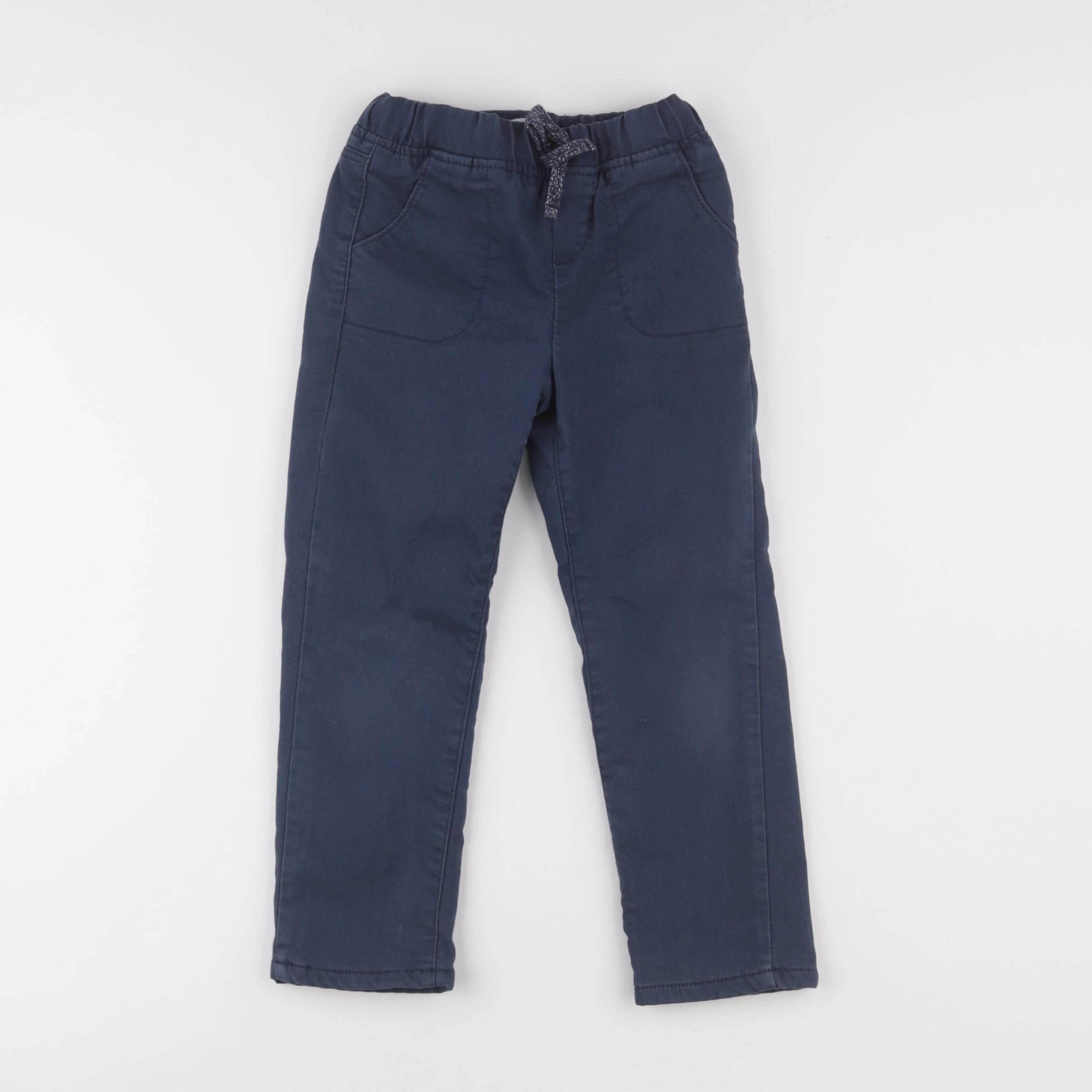 Vertbaudet - pantalon doublé bleu - 6 ans