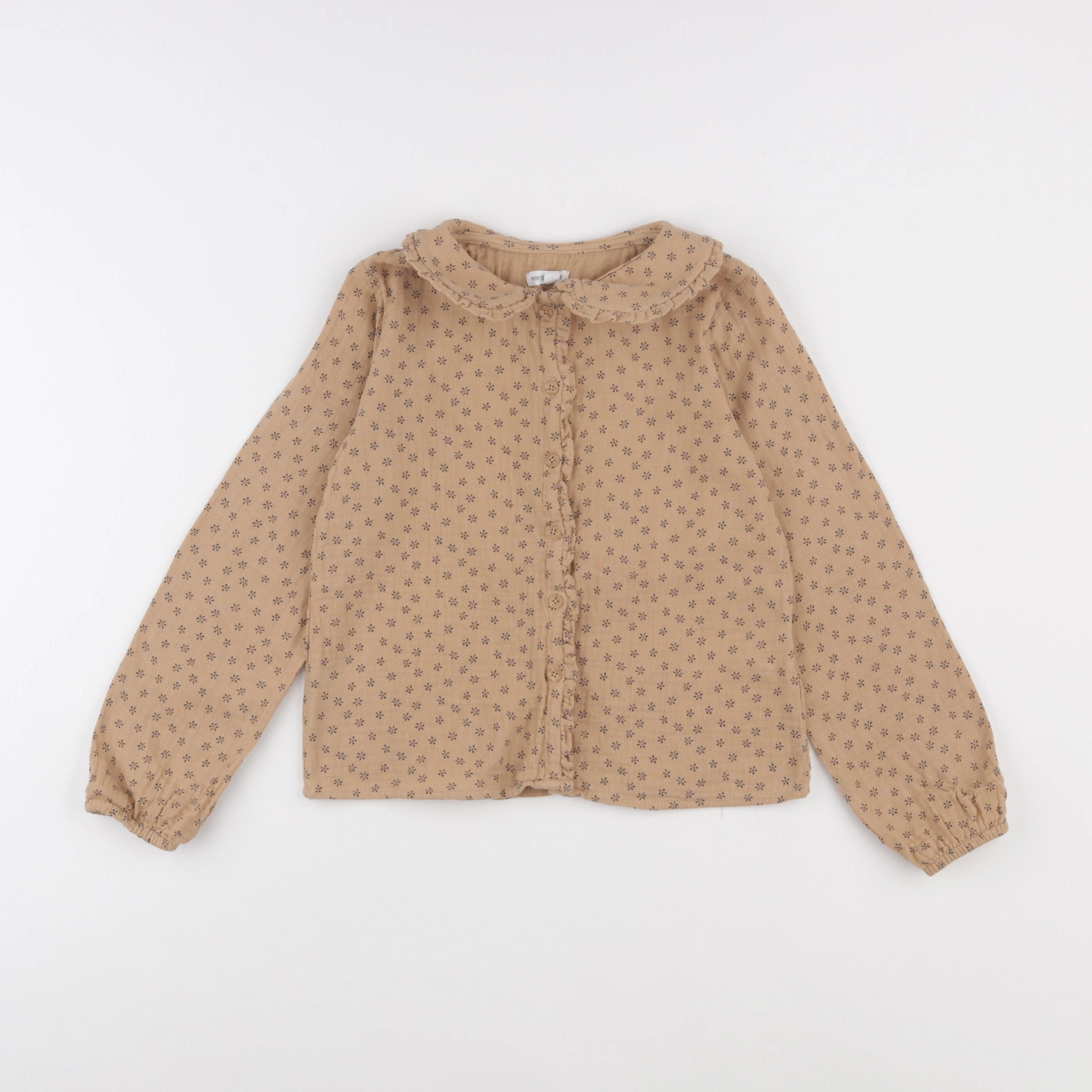 Vertbaudet - blouse jaune - 7 ans