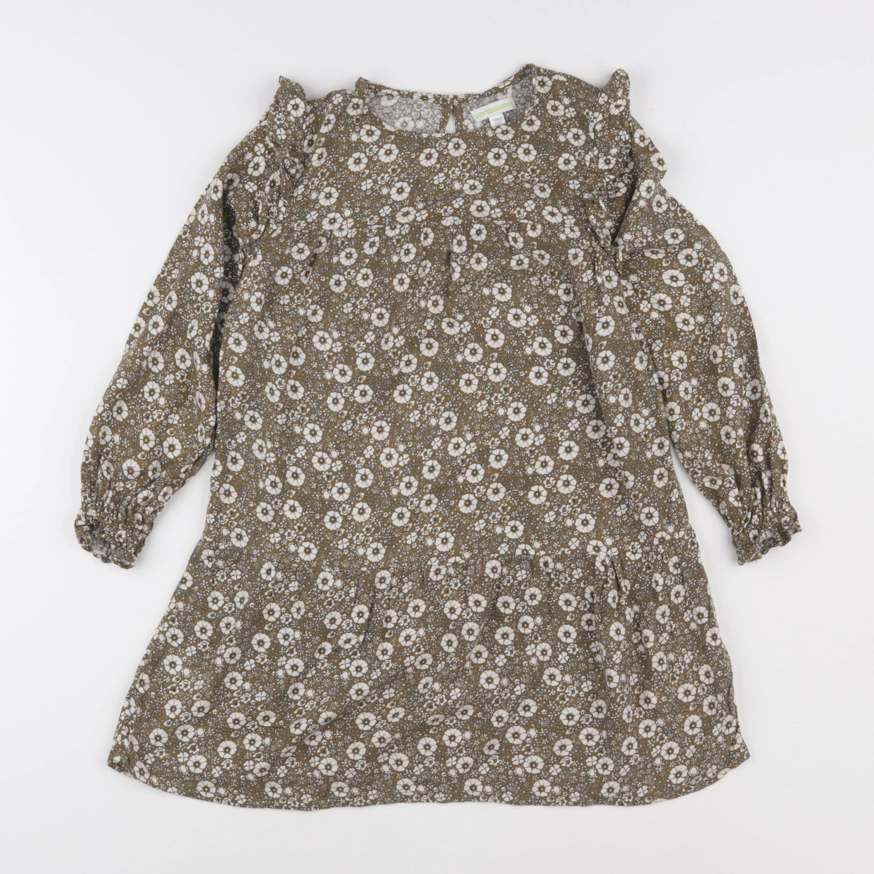 Vertbaudet - robe vert - 7 ans