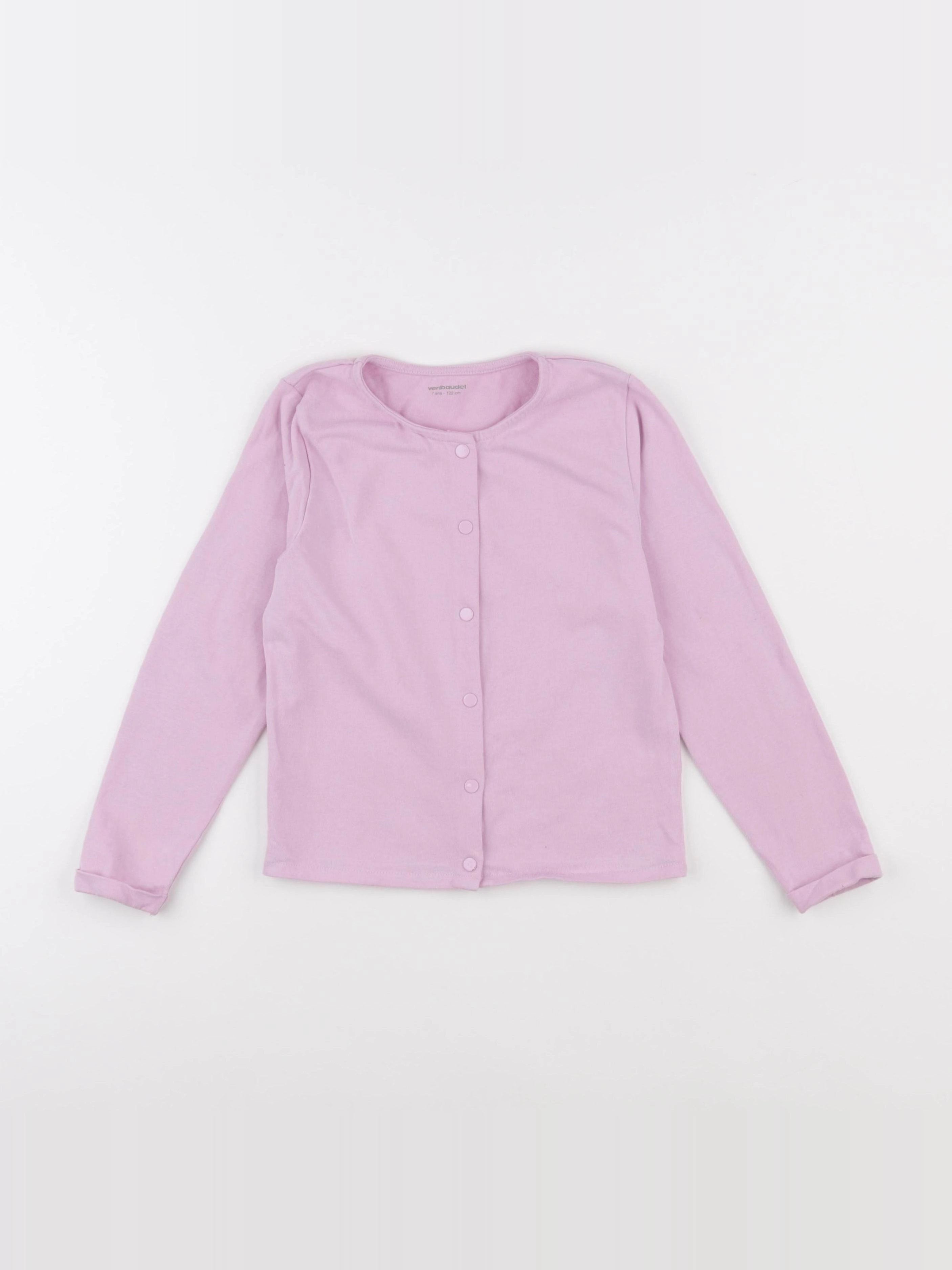 Vertbaudet - sweat rose - 7 ans