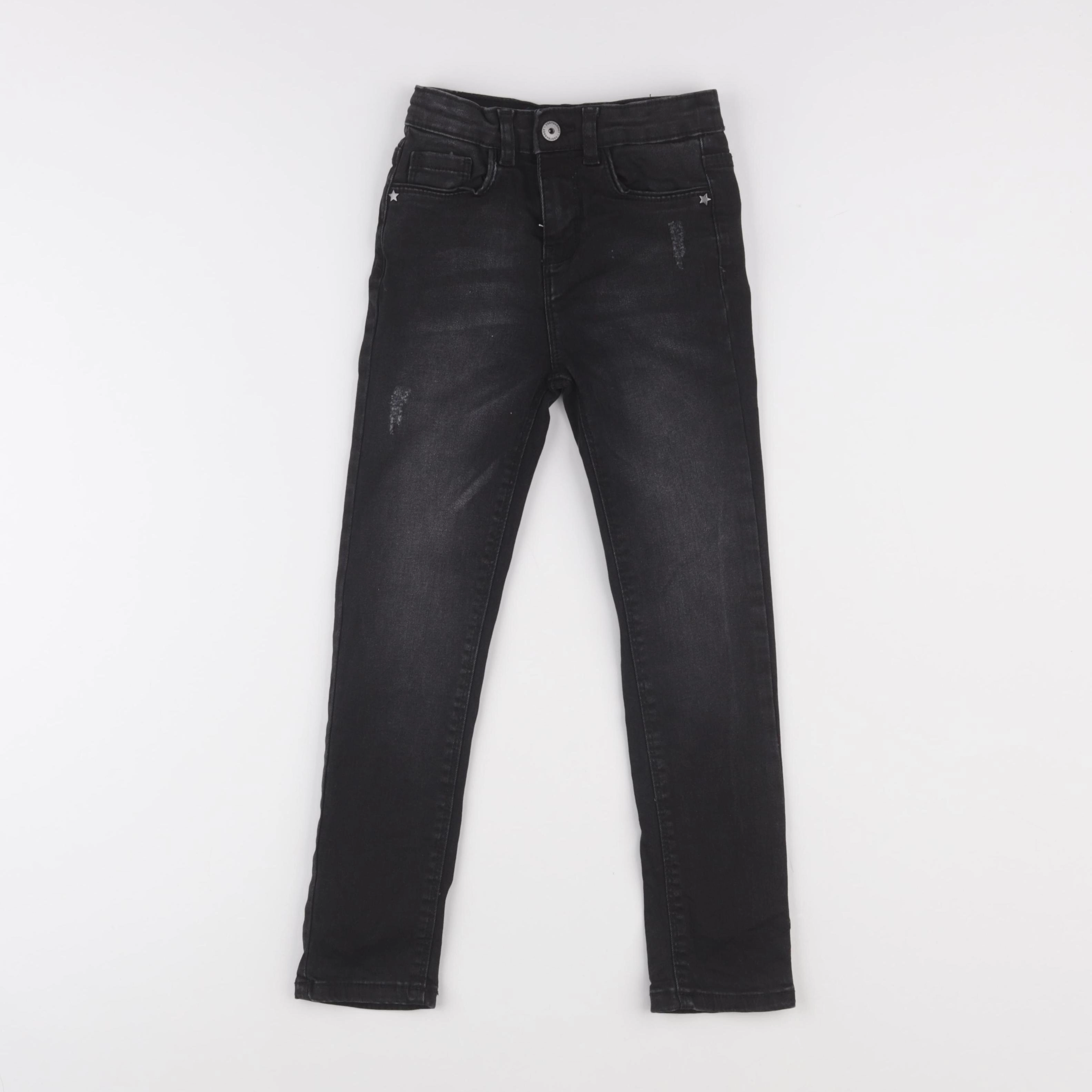 Vertbaudet - jean gris - 7 ans