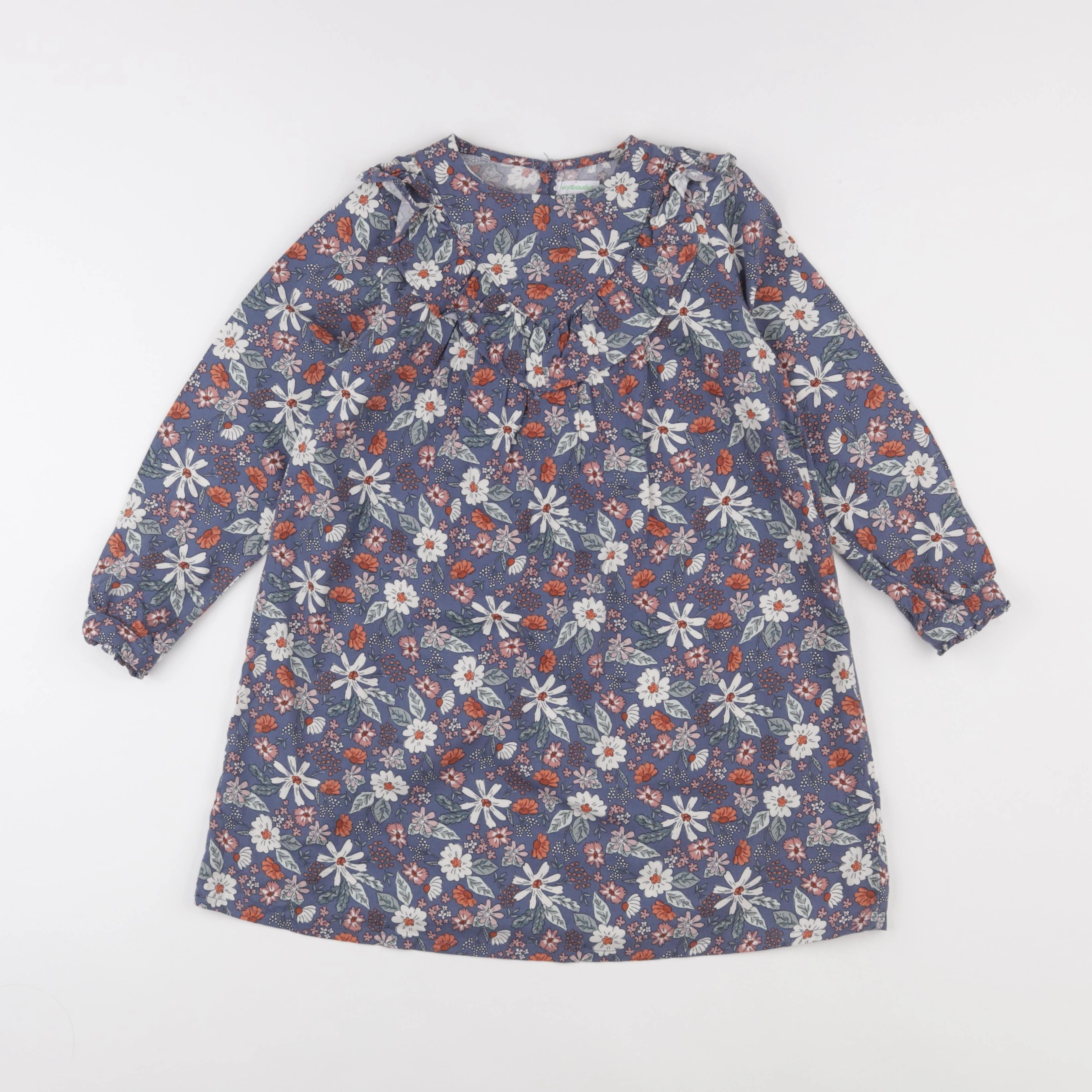 Vertbaudet - robe multicolore - 7 ans