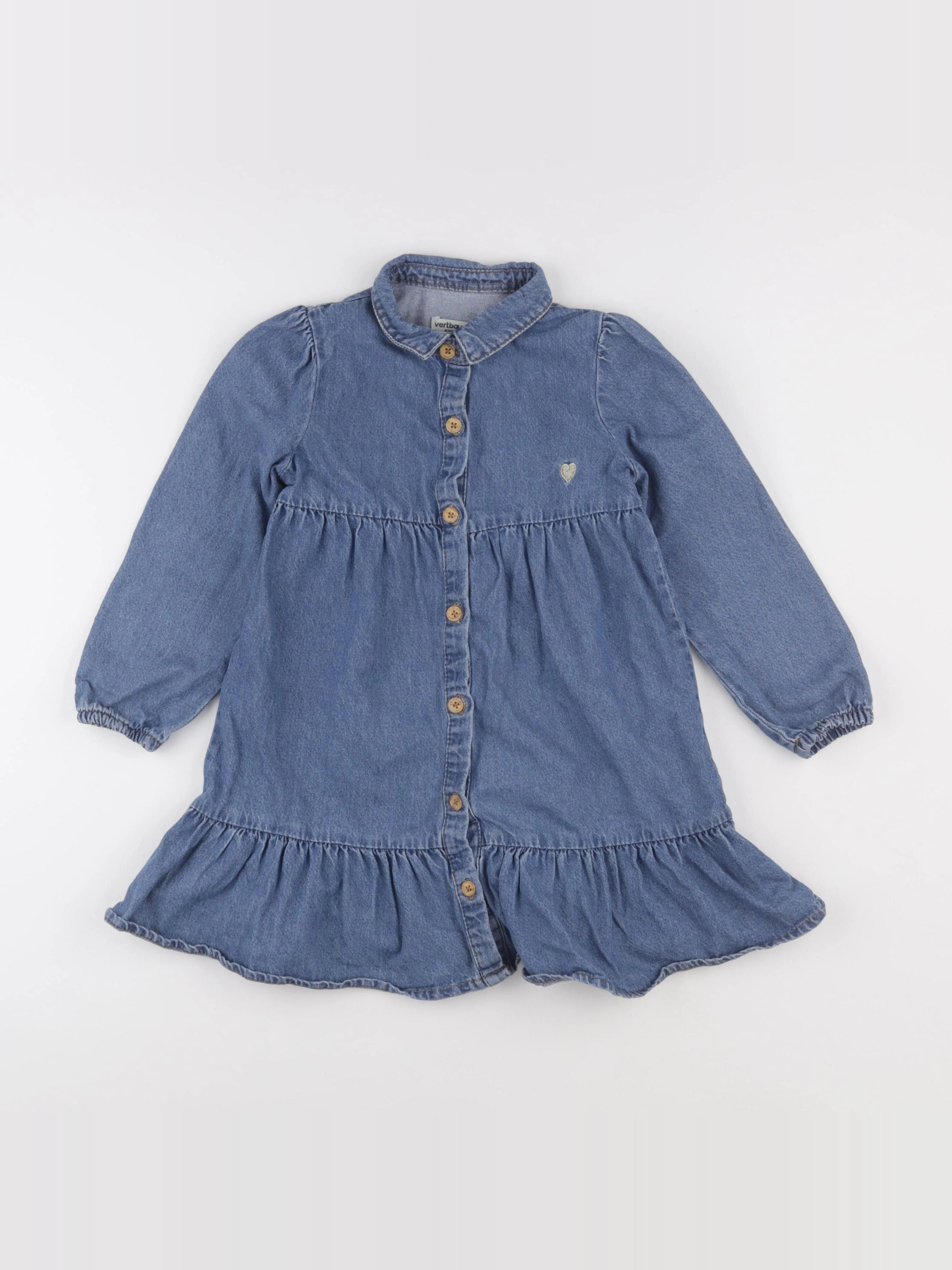 Vertbaudet - robe bleu - 7 ans