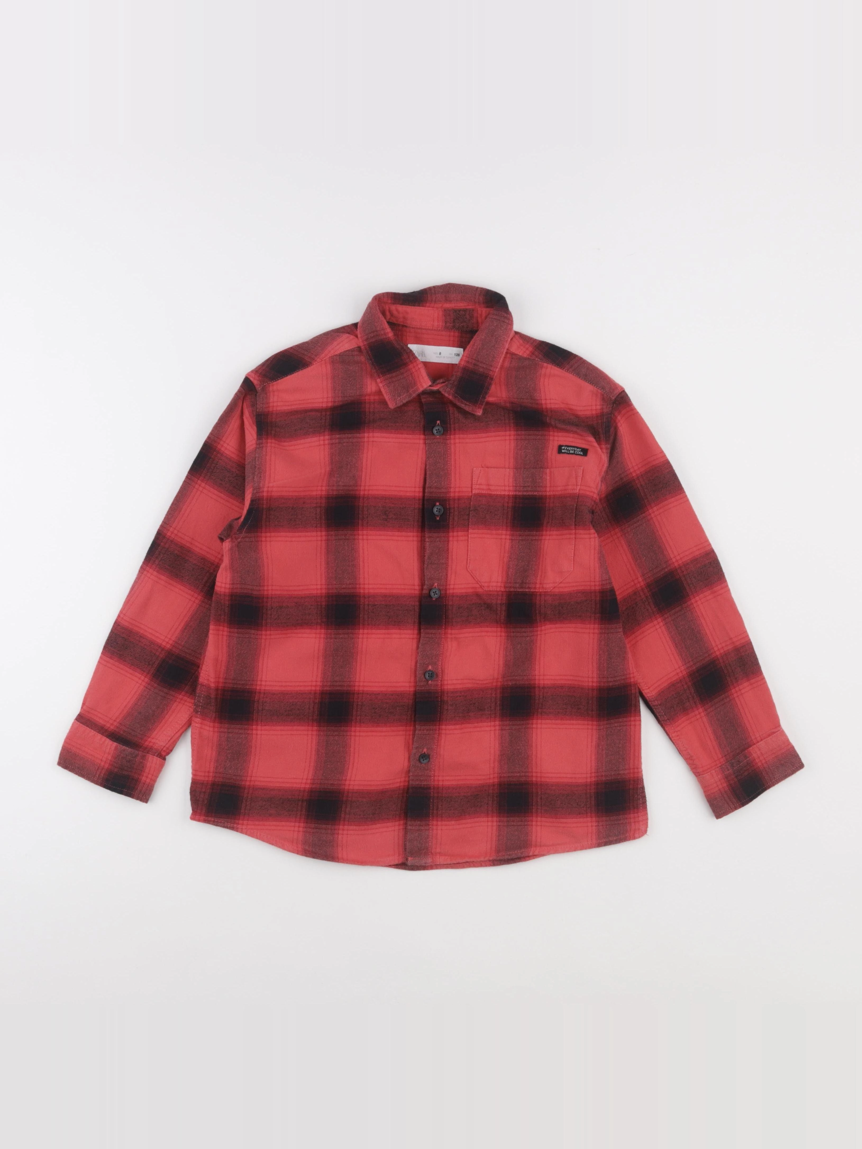 Zara - chemise rouge - 8 ans