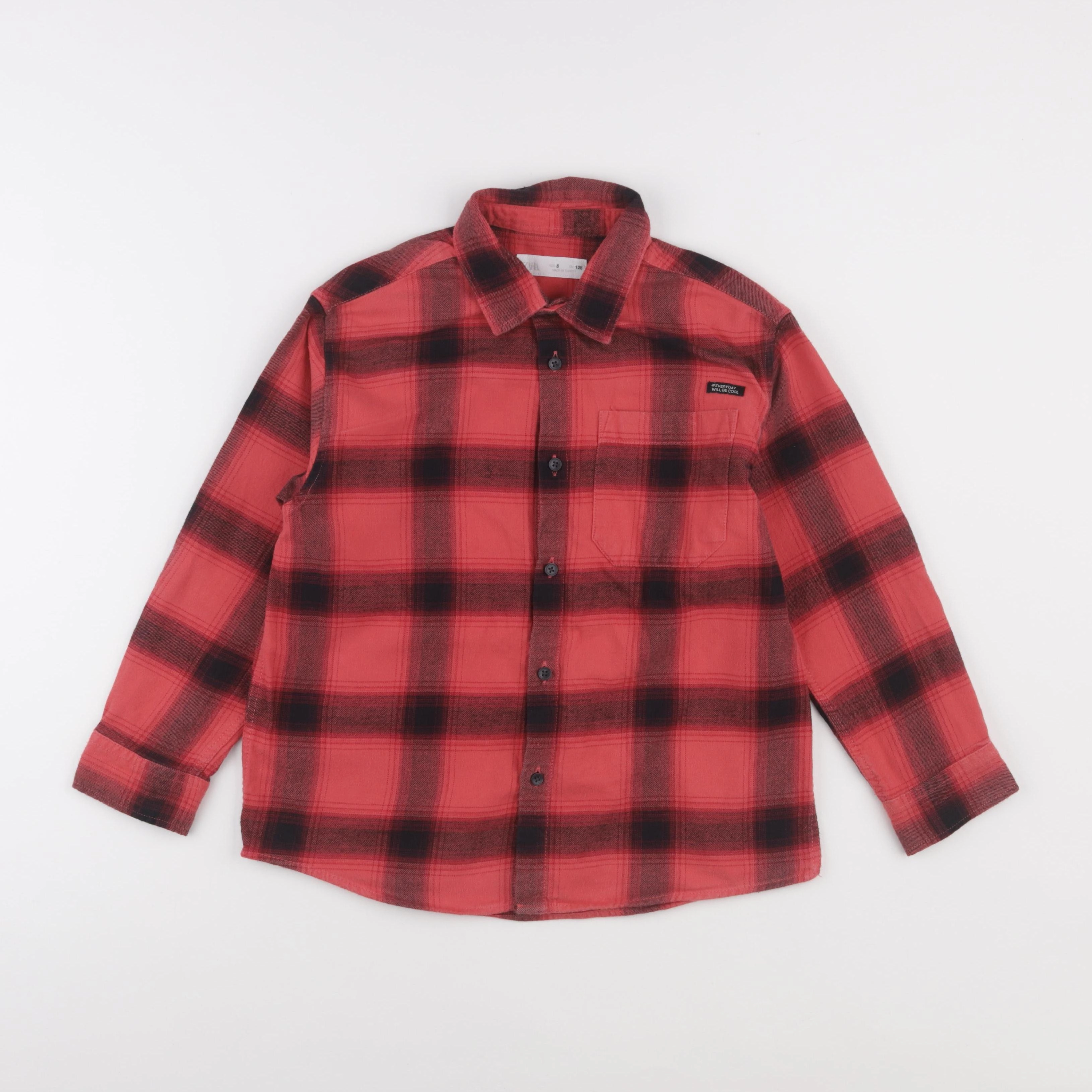 Zara - chemise rouge - 8 ans