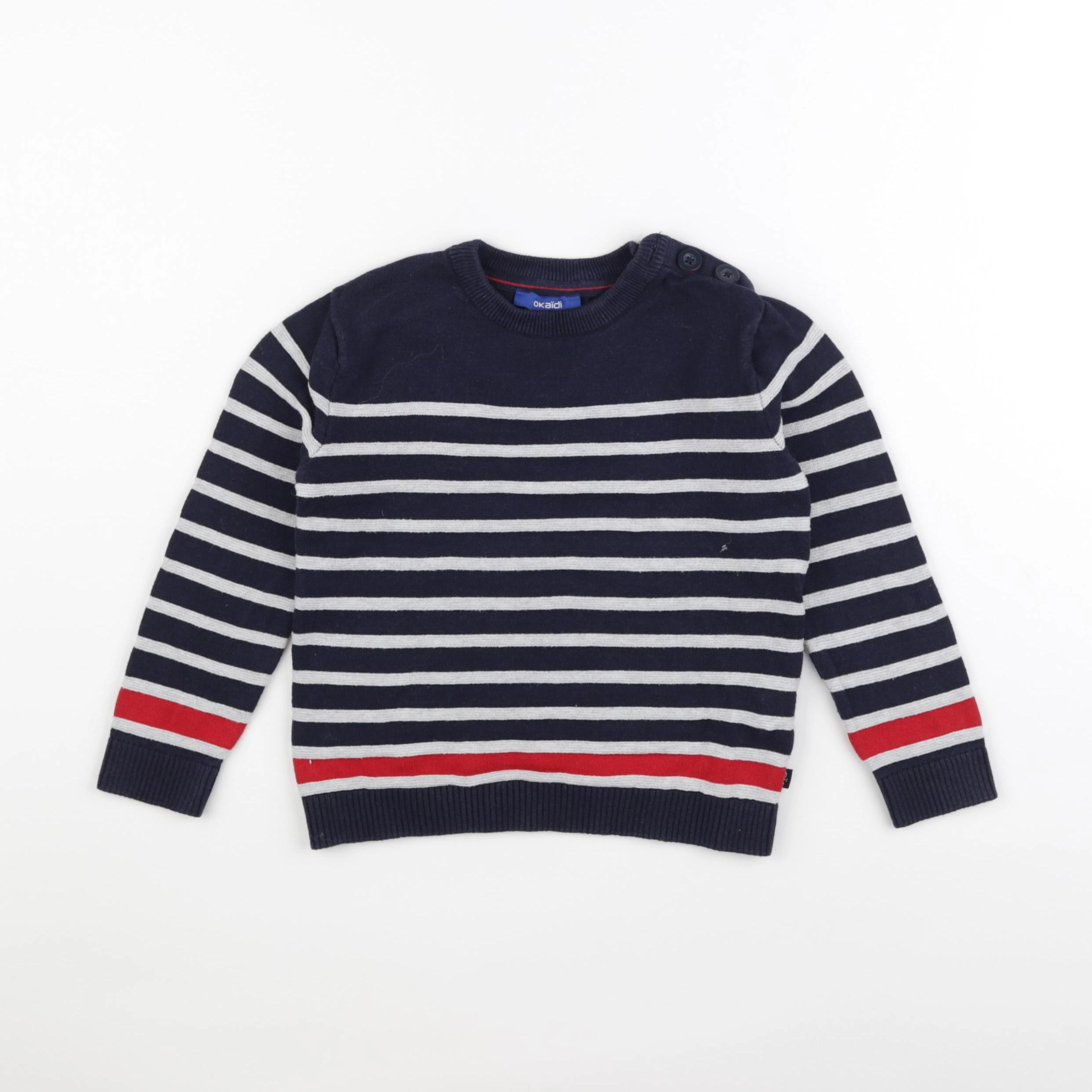 Okaidi - pull bleu - 4 ans