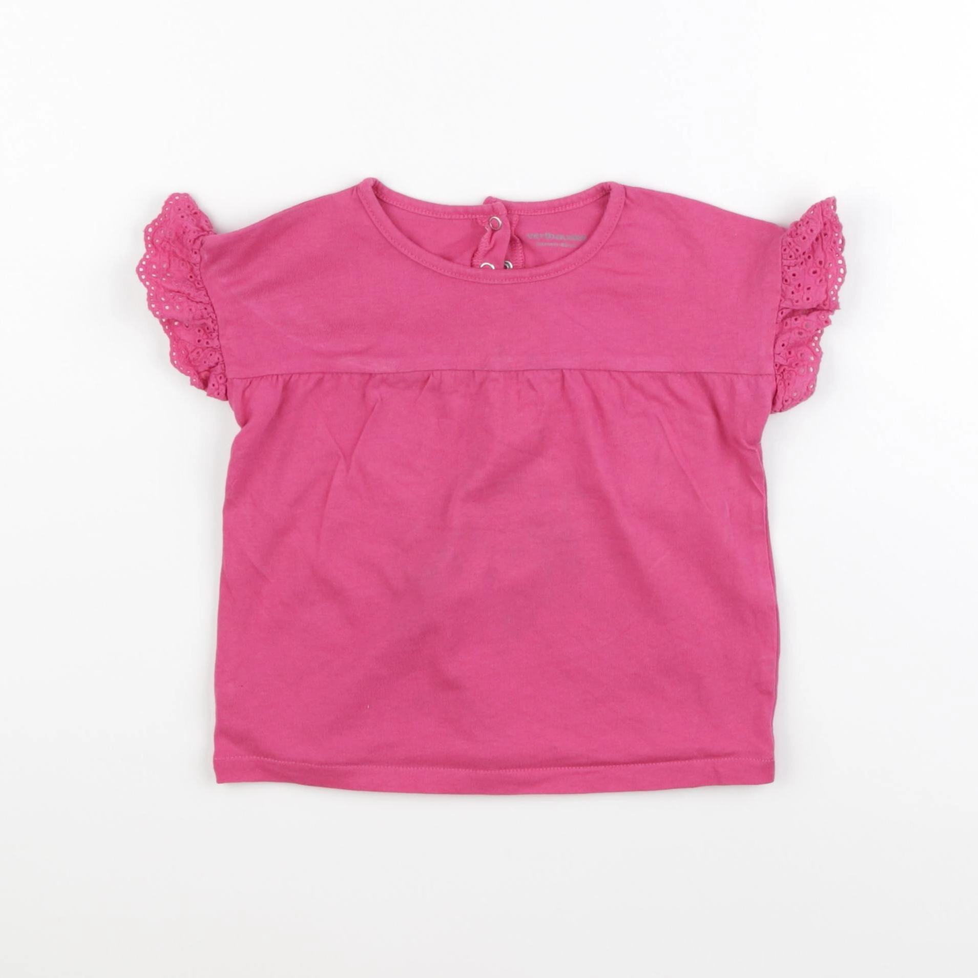 Vertbaudet - tee-shirt rose - 24 mois