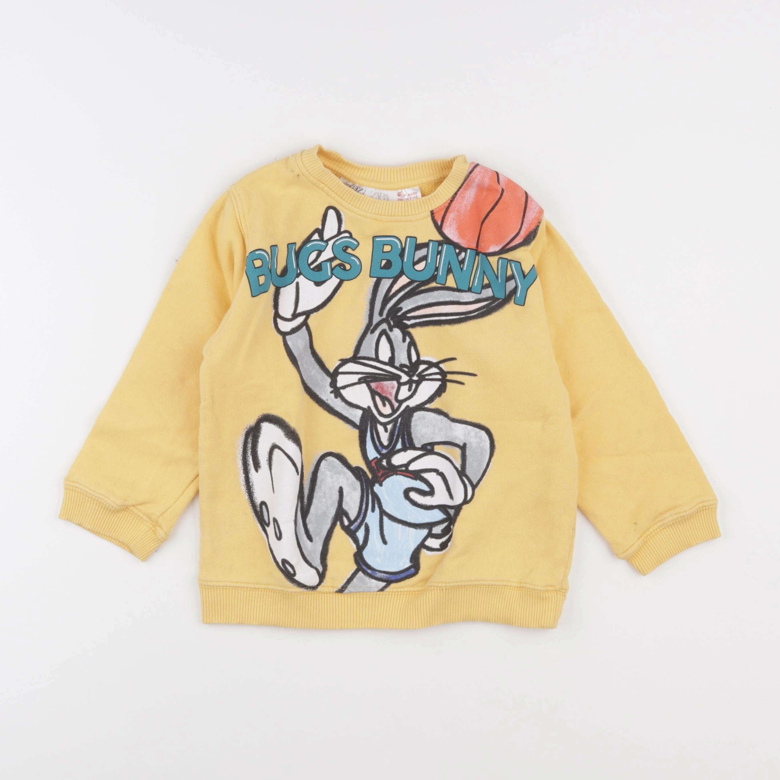 Zara - sweat jaune - 3/4 ans