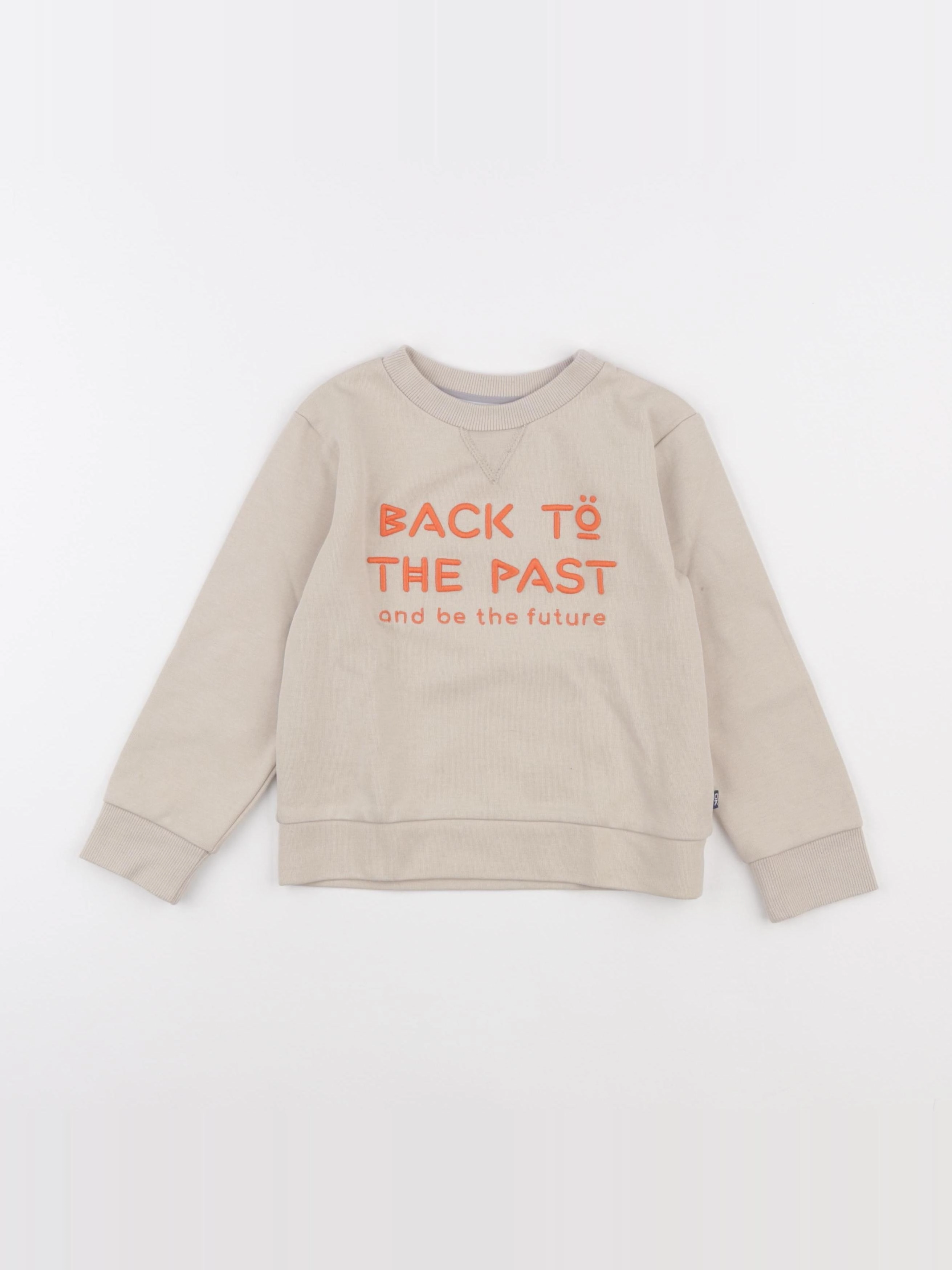 Okaidi - sweat beige - 4 ans