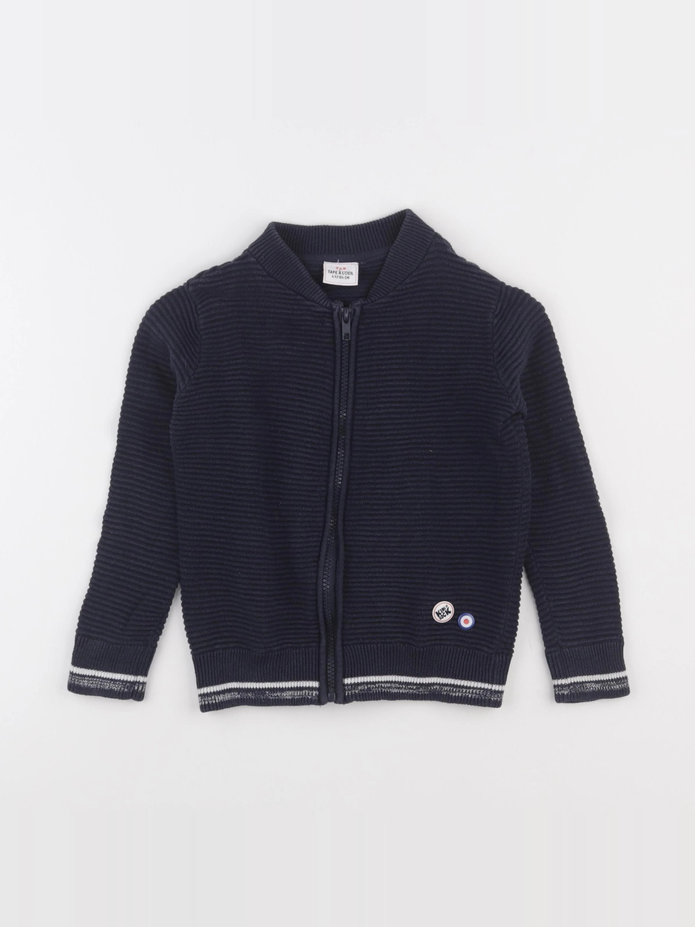 Tape à l'oeil - gilet bleu - 4 ans