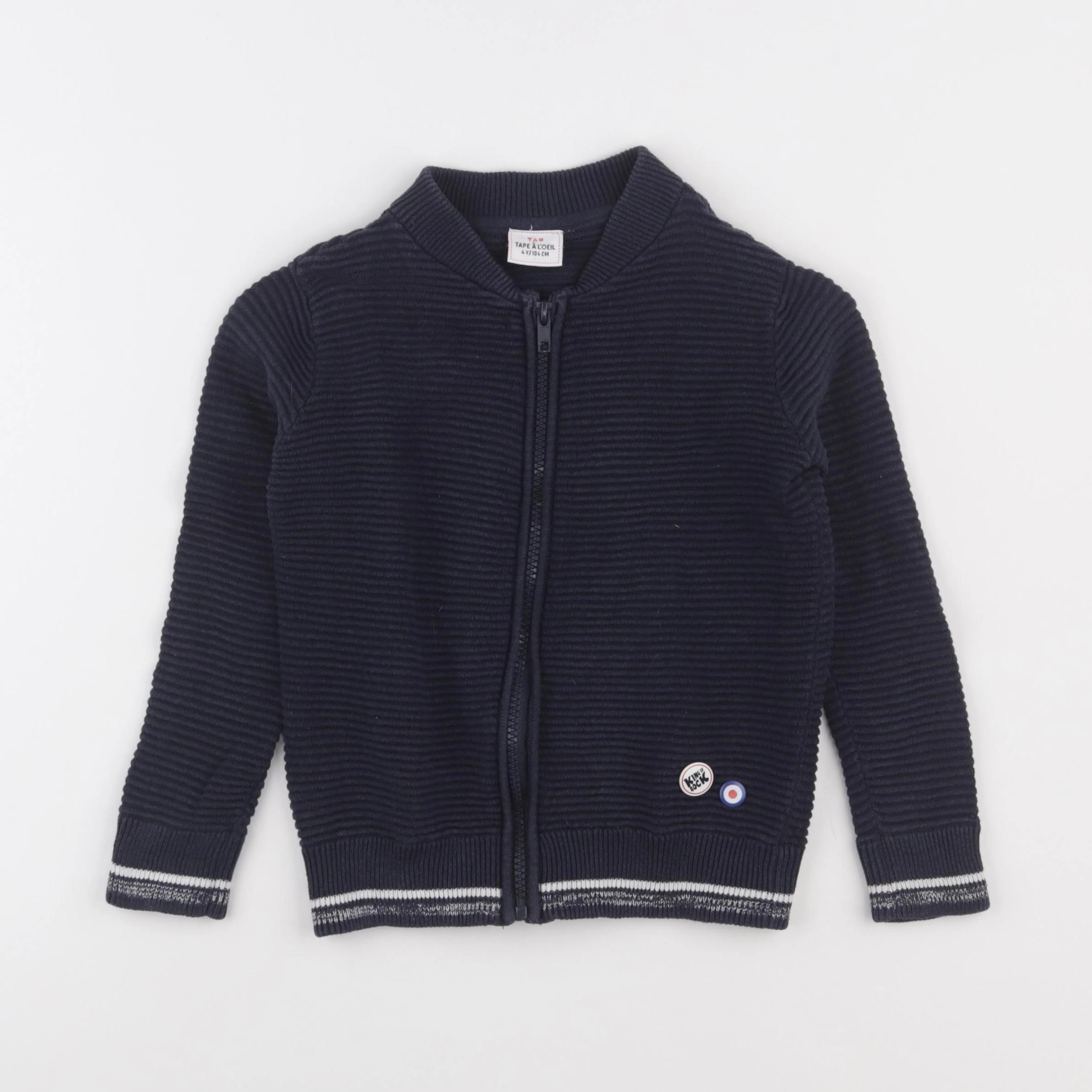 Tape à l'oeil - gilet bleu - 4 ans