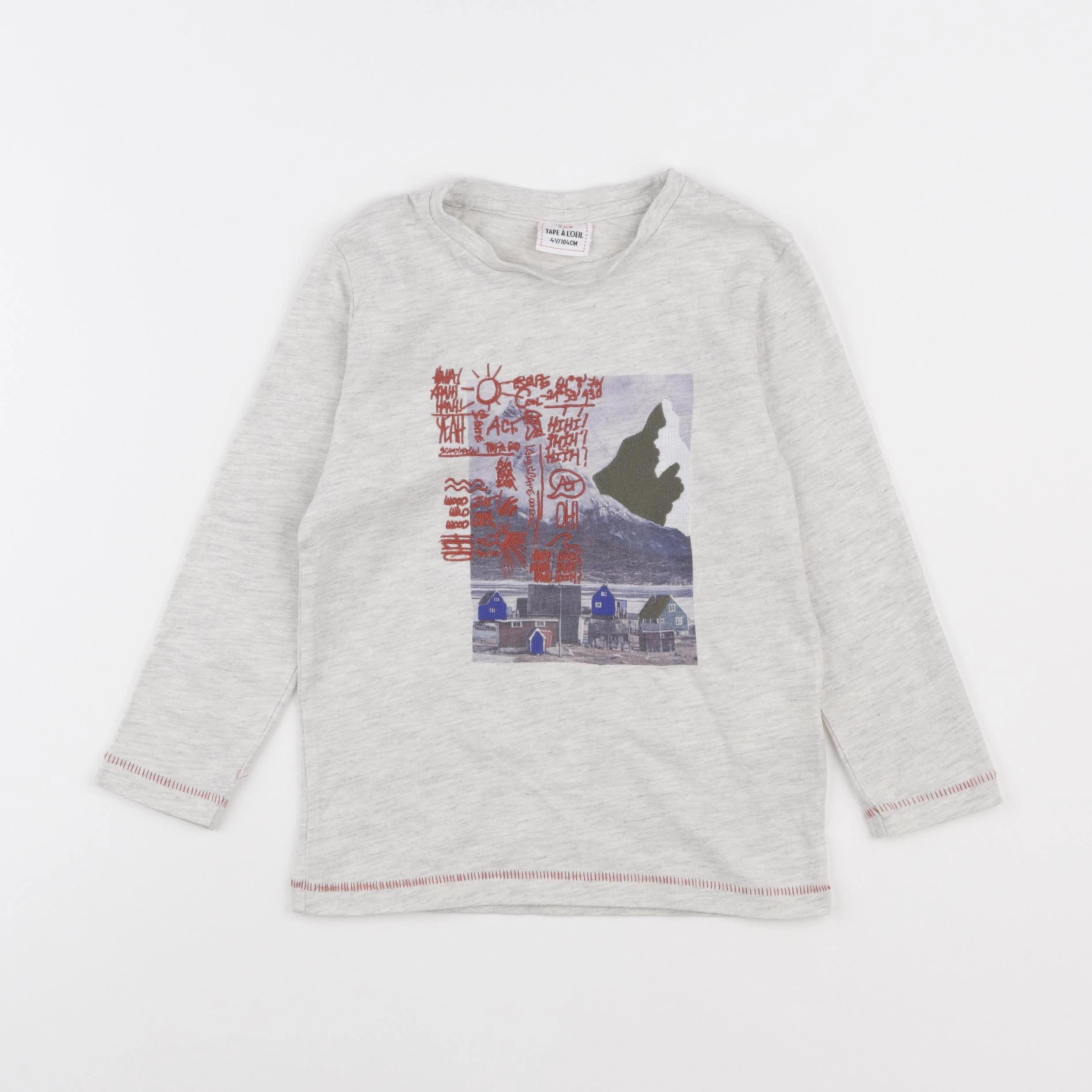 Tape à l'oeil - tee-shirt gris - 4 ans