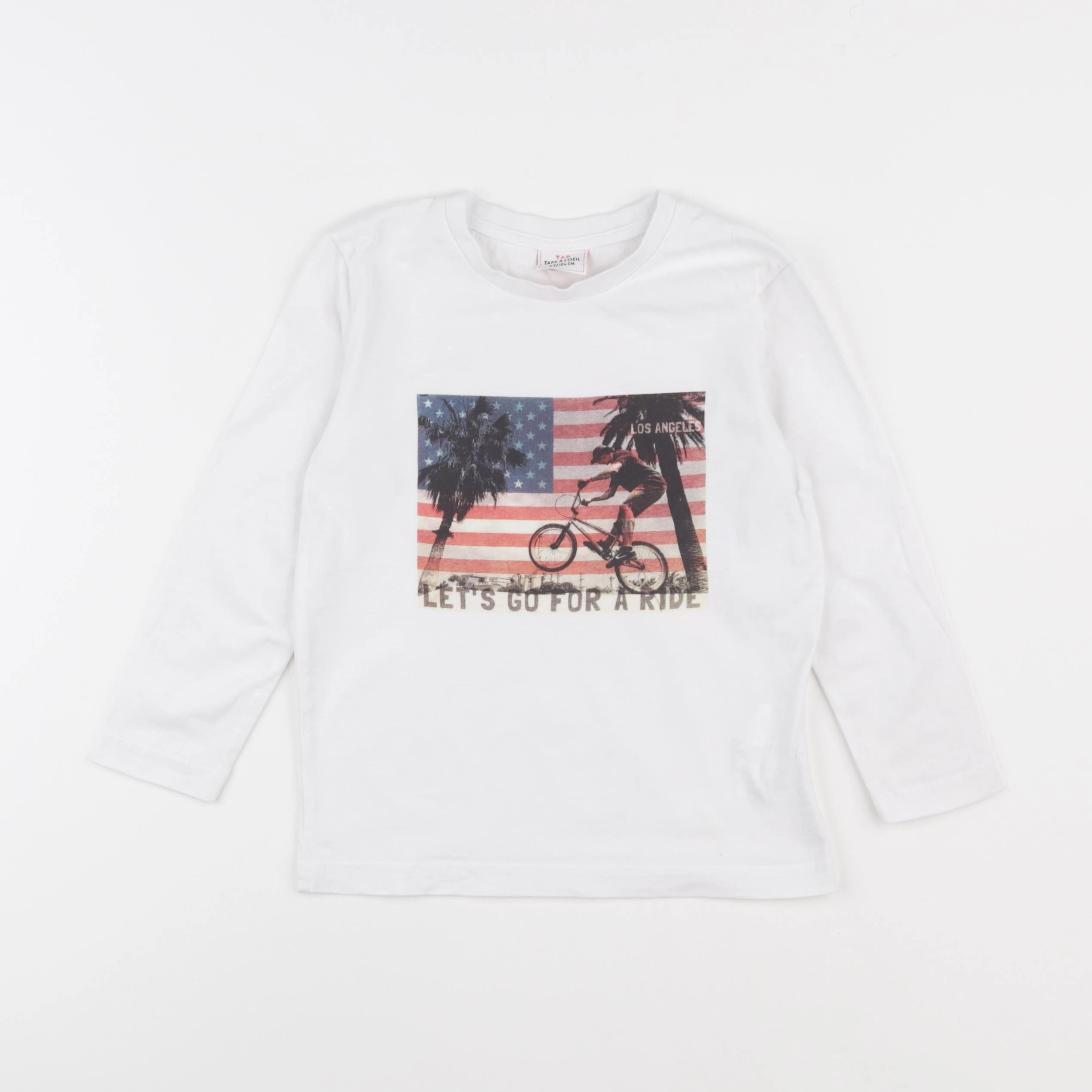 Tape à l'oeil - tee-shirt blanc - 4 ans