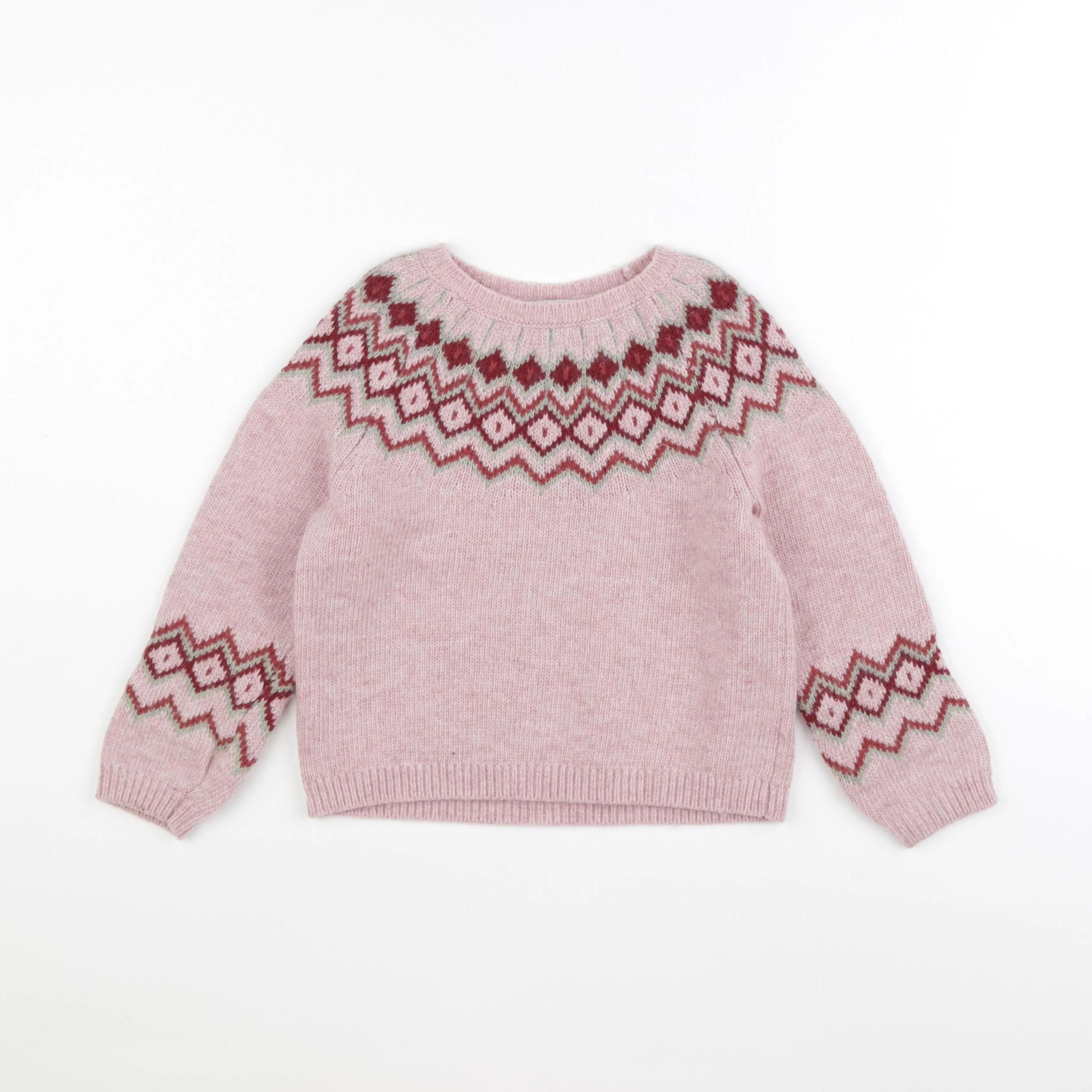Cyrillus - pull rose - 4 ans