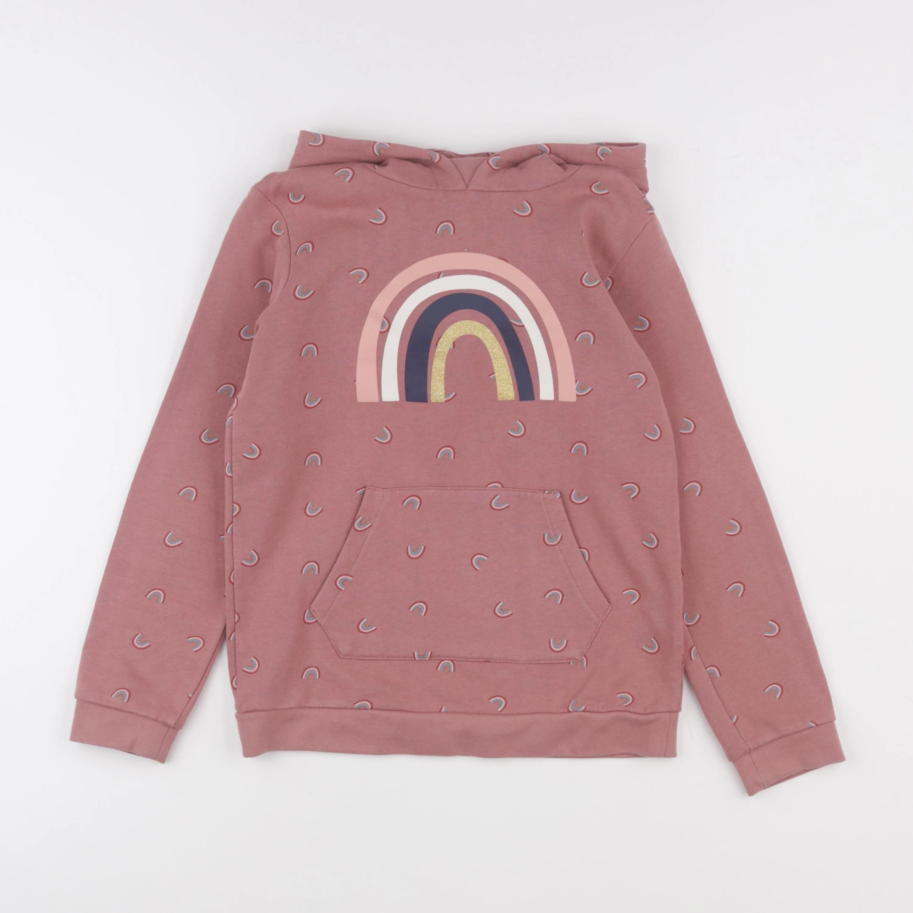 Vertbaudet - sweat rose - 10 ans