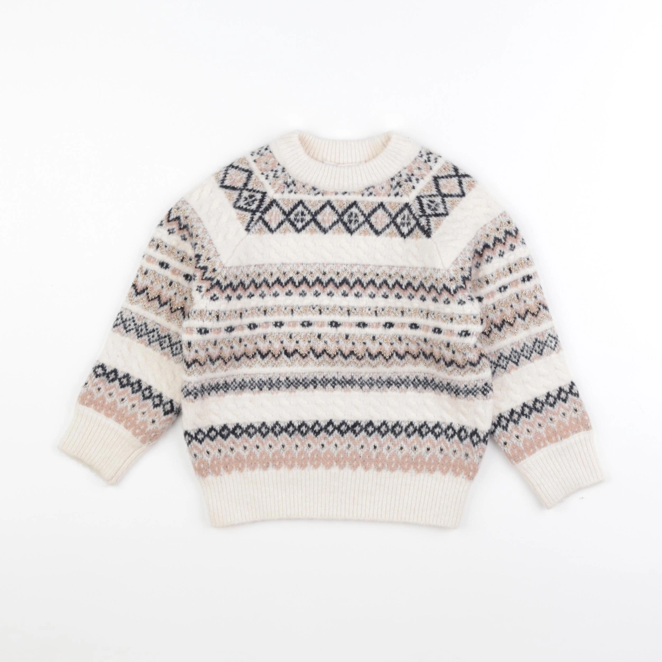 Monoprix - pull multicolore - 4 ans