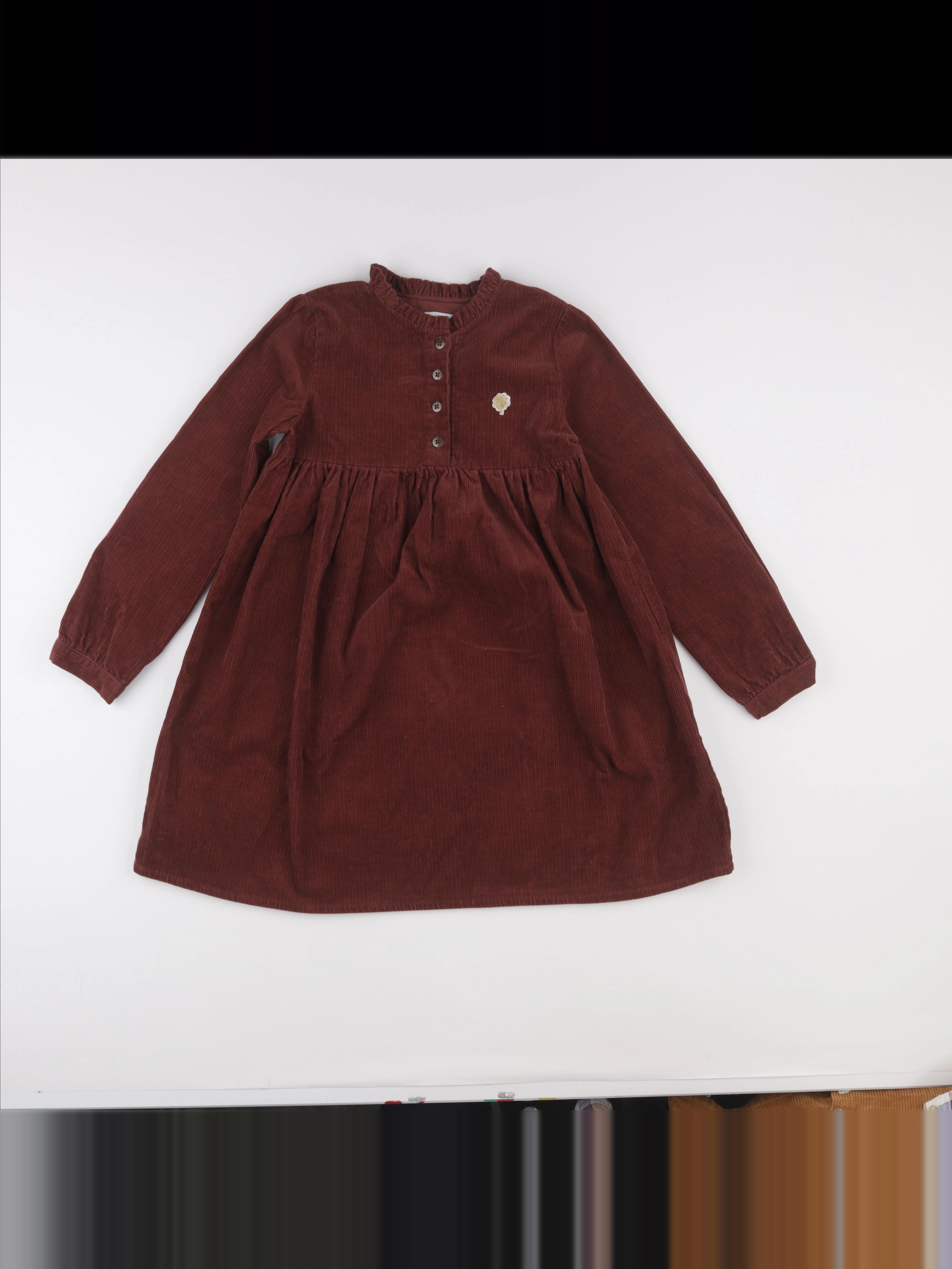 Vertbaudet - robe marron - 10 ans