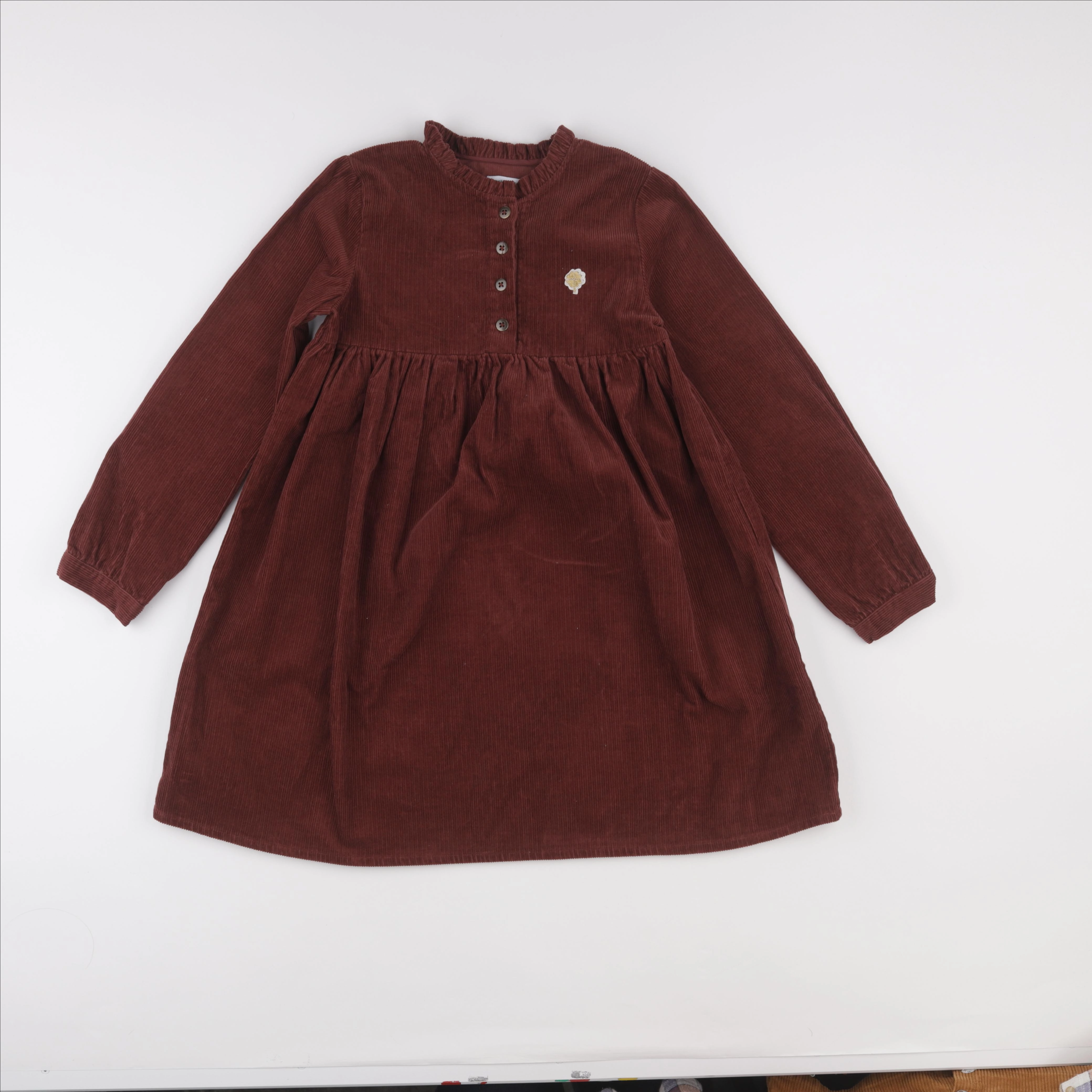 Vertbaudet - robe marron - 10 ans