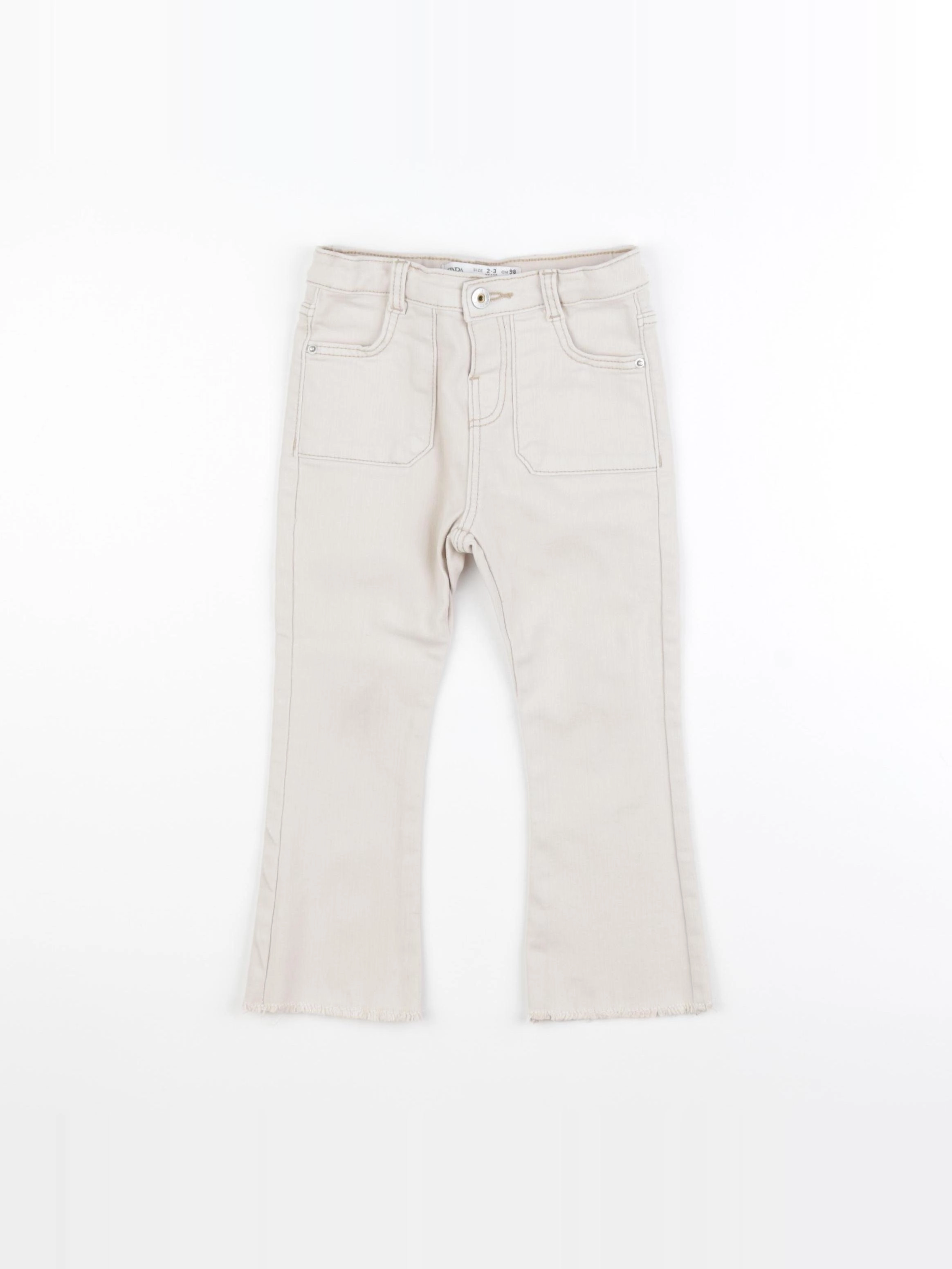Zara - jean beige - 2/3 ans