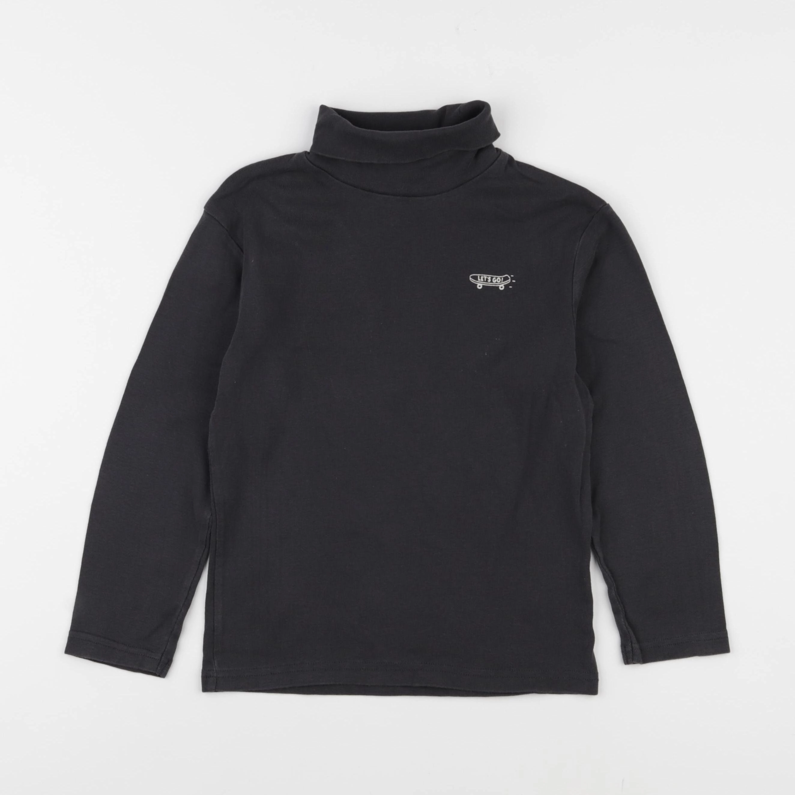 Vertbaudet - sous-pull gris - 8 ans