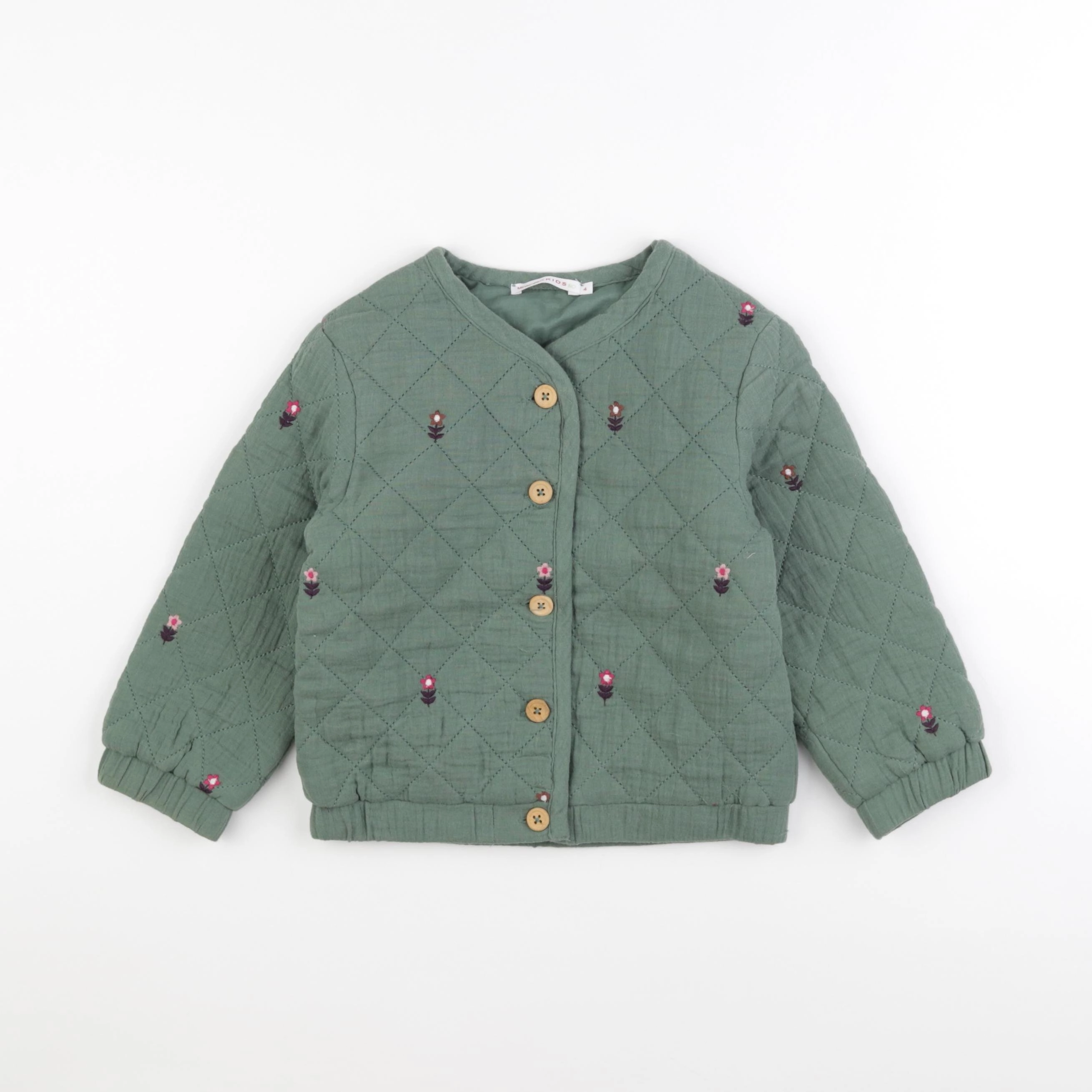 Monoprix - veste vert - 4 ans