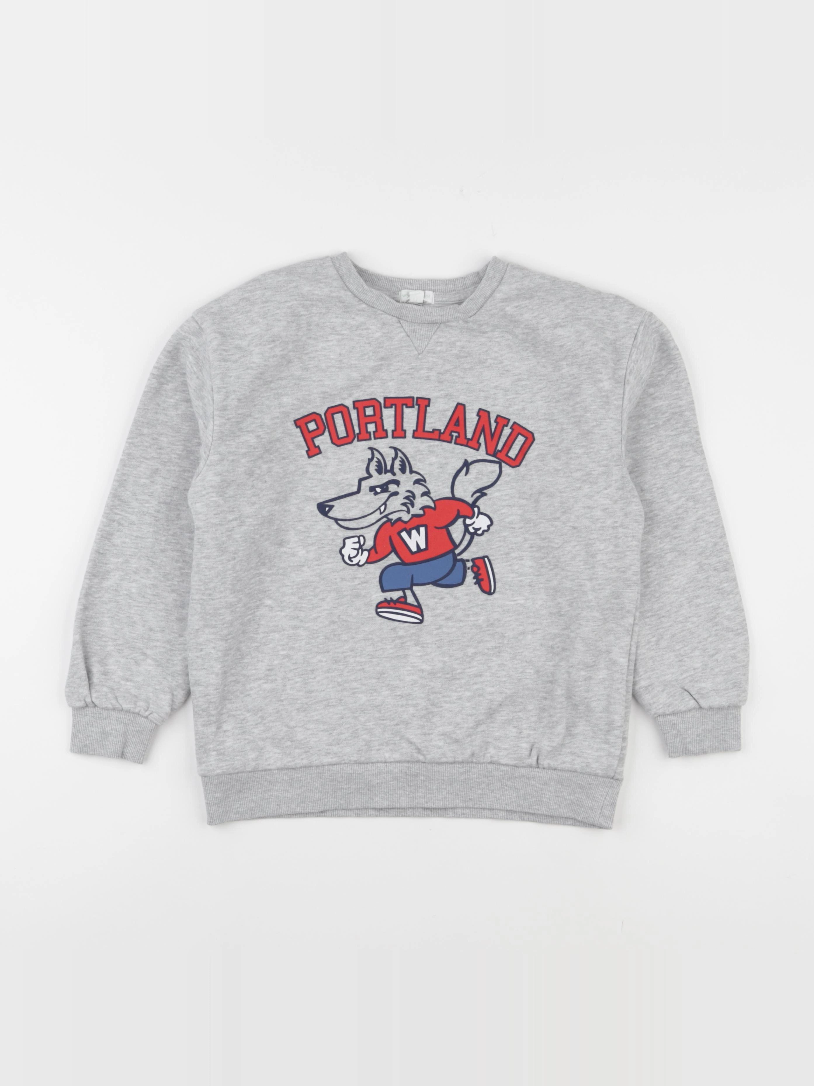 Vertbaudet - sweat gris - 8 ans