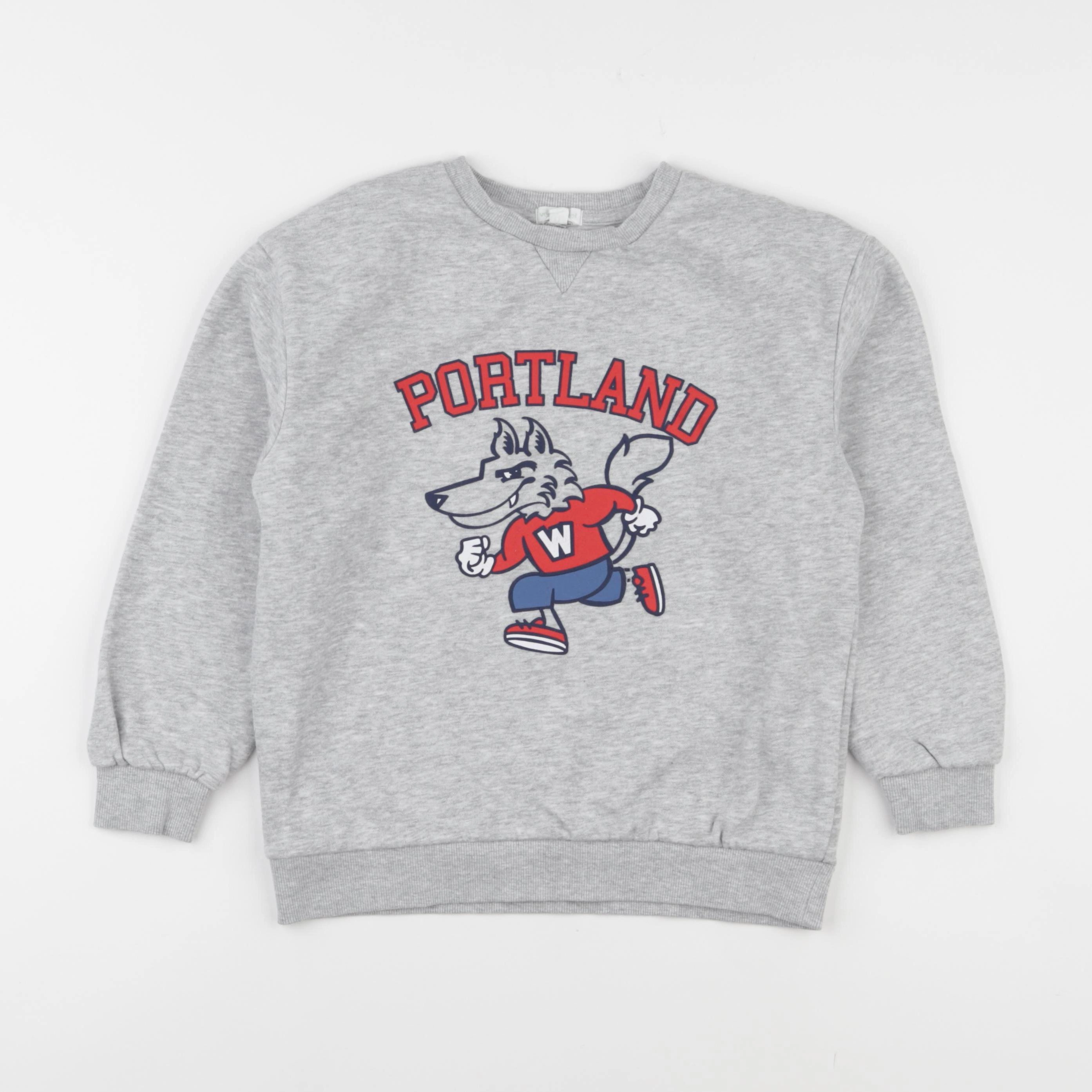 Vertbaudet - sweat gris - 8 ans
