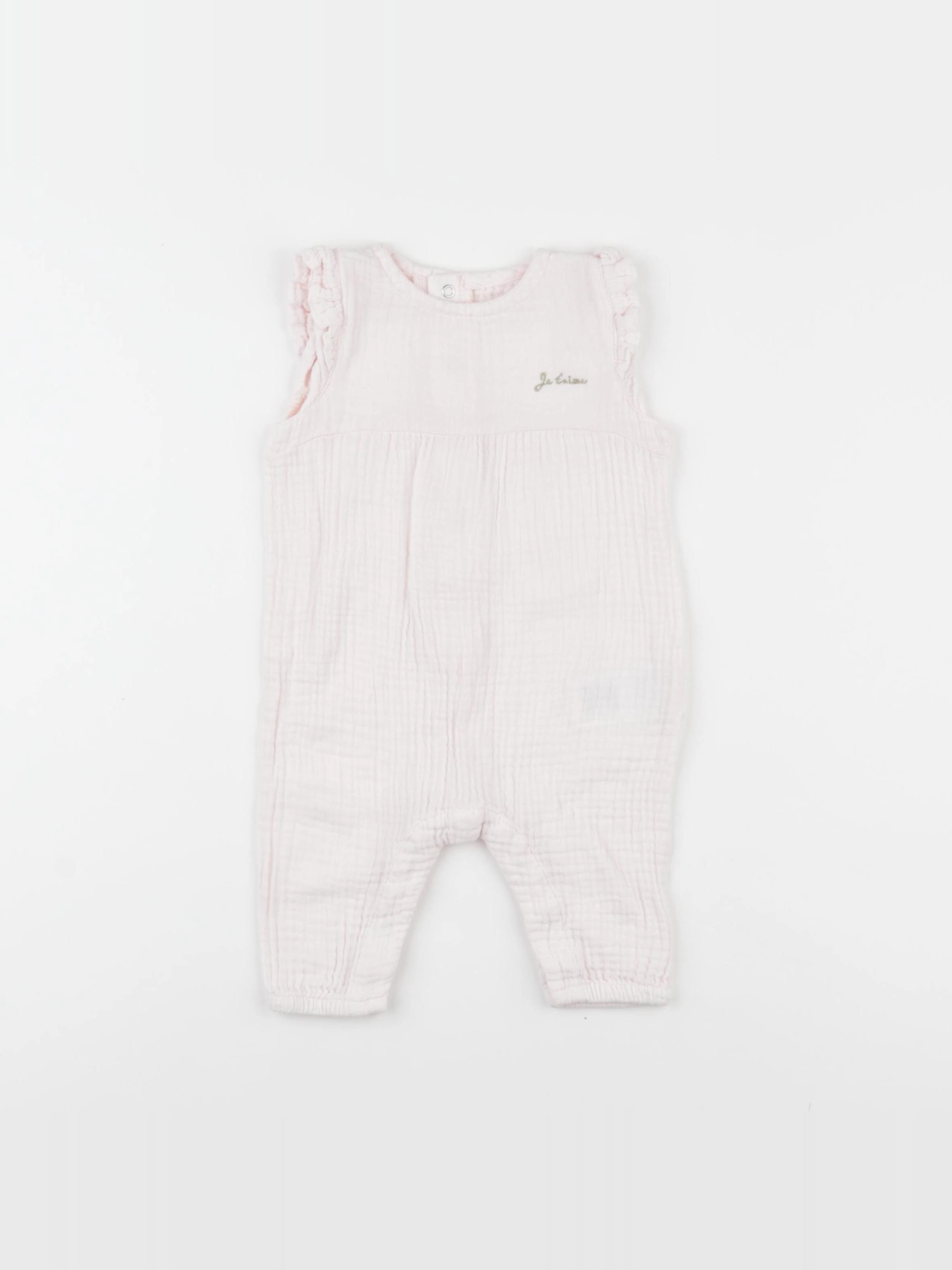 Vertbaudet - combinaison rose - 3 mois