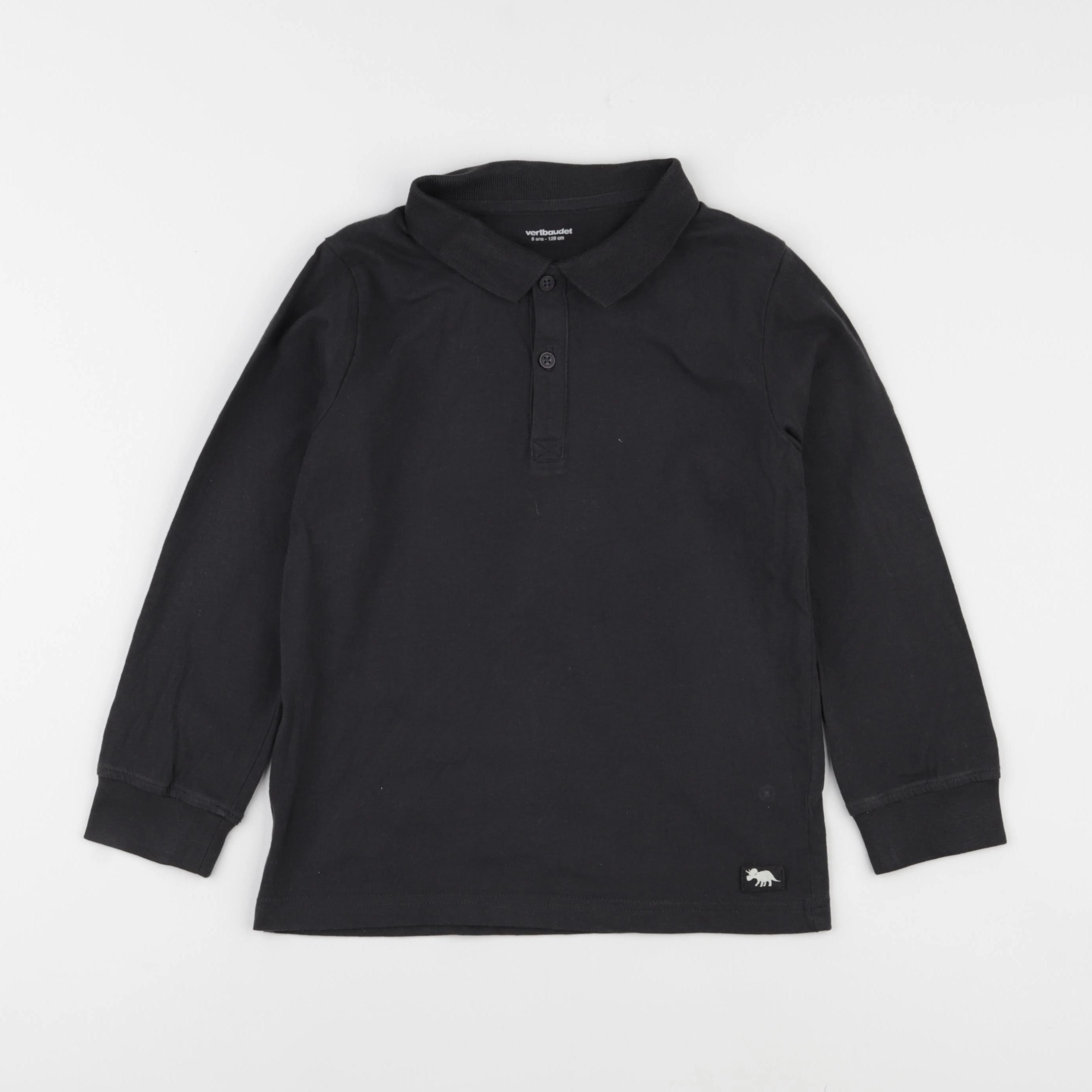 Vertbaudet - tee-shirt noir - 8 ans