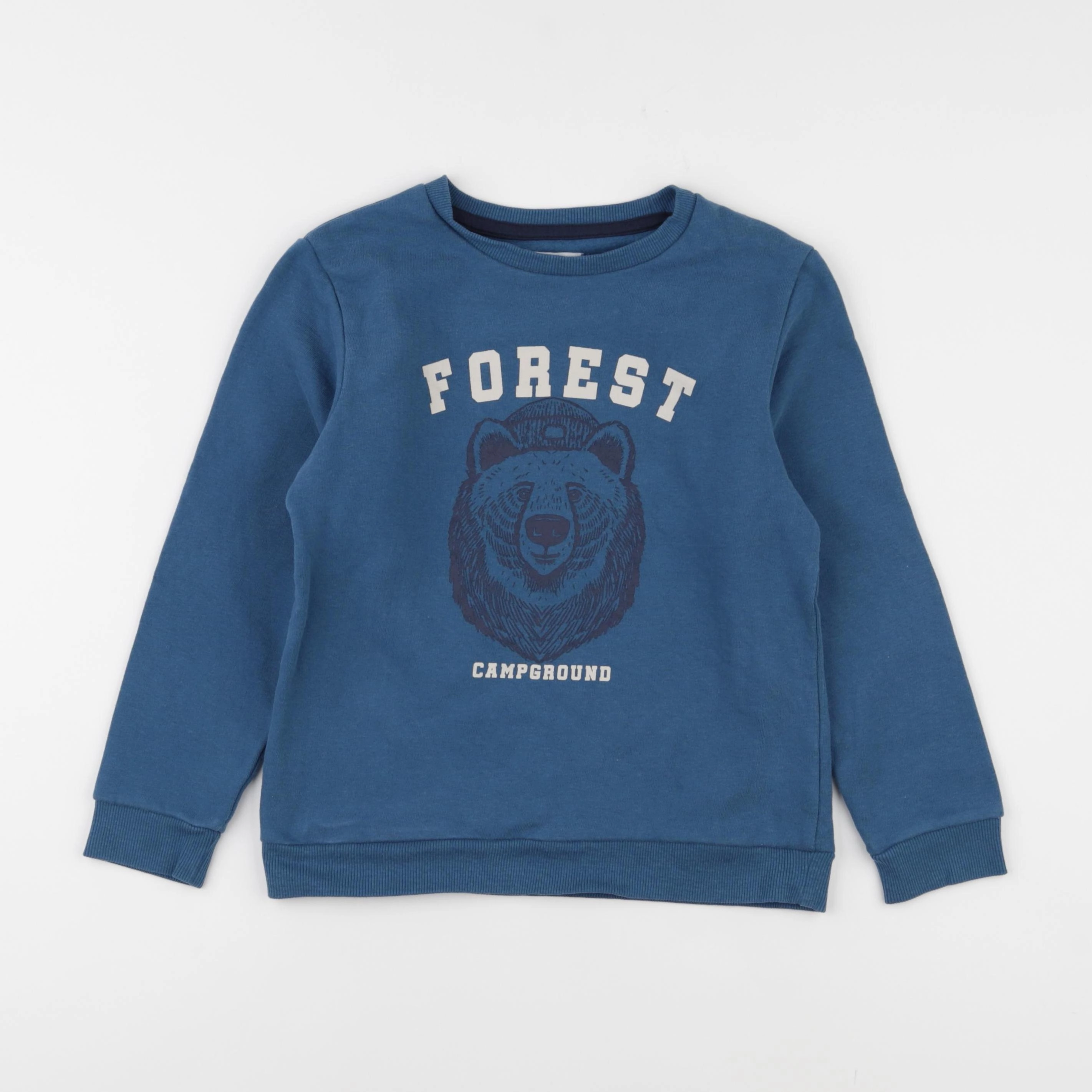 Vertbaudet - sweat bleu - 8 ans