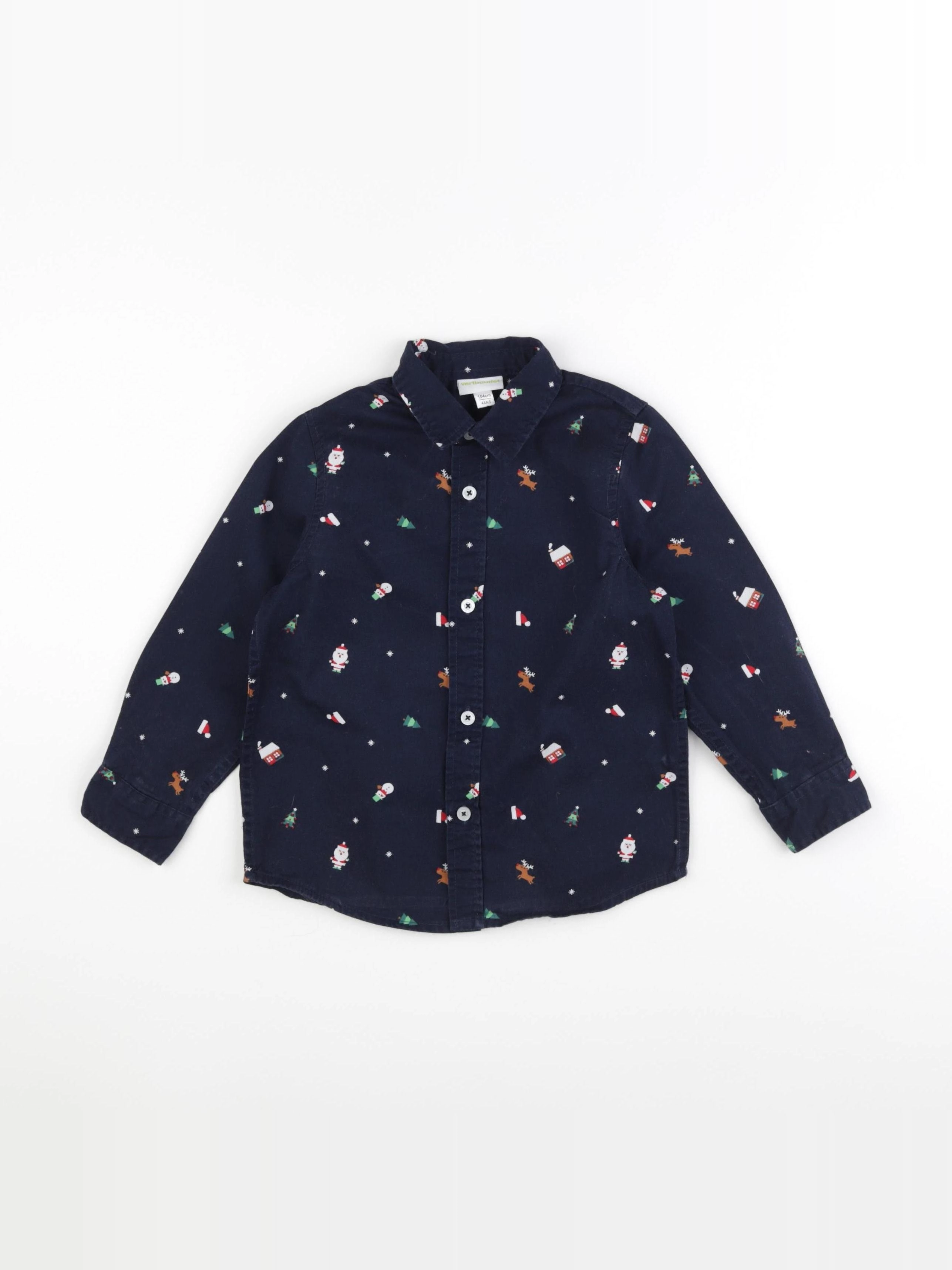 Vertbaudet - chemise bleu - 4 ans