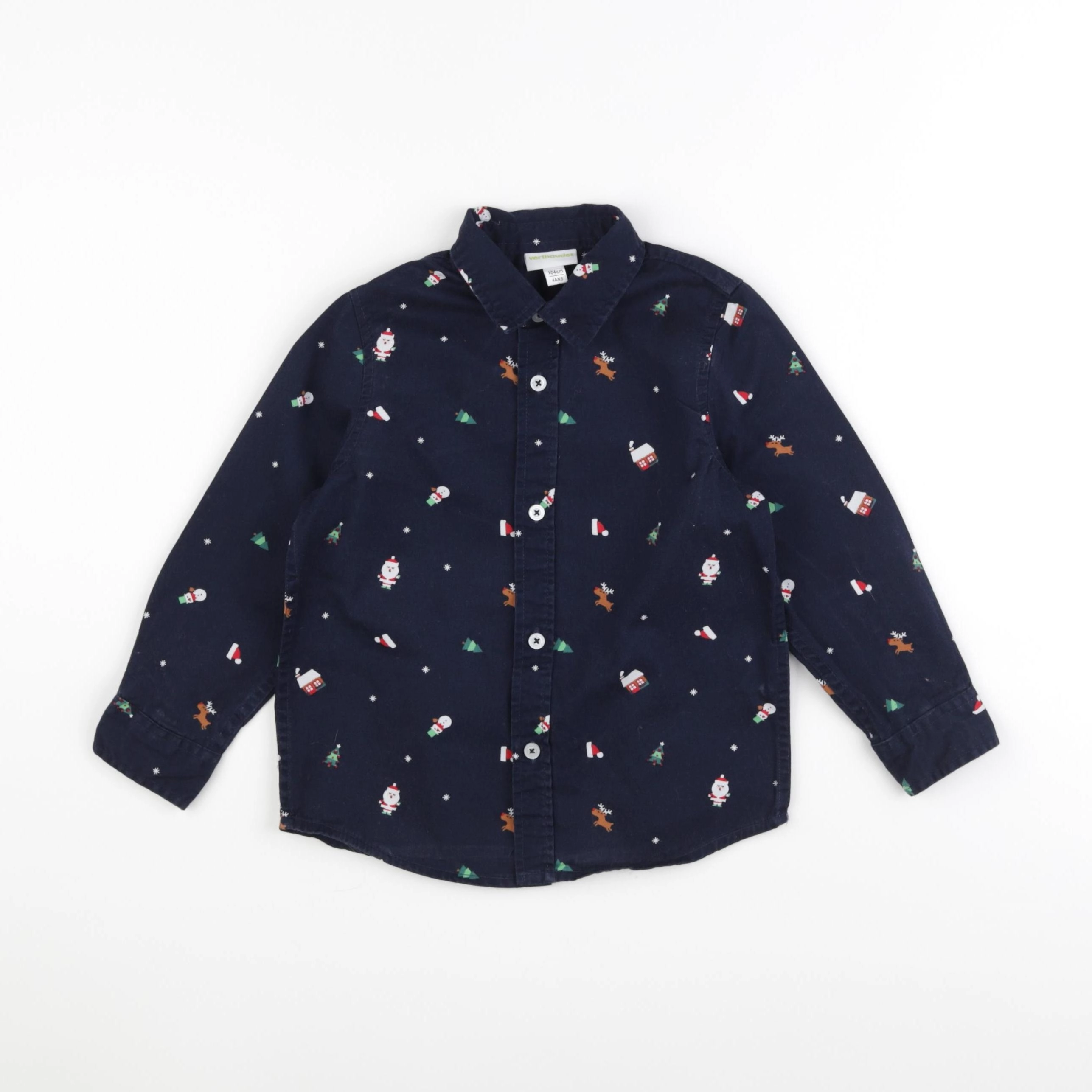 Vertbaudet - chemise bleu - 4 ans