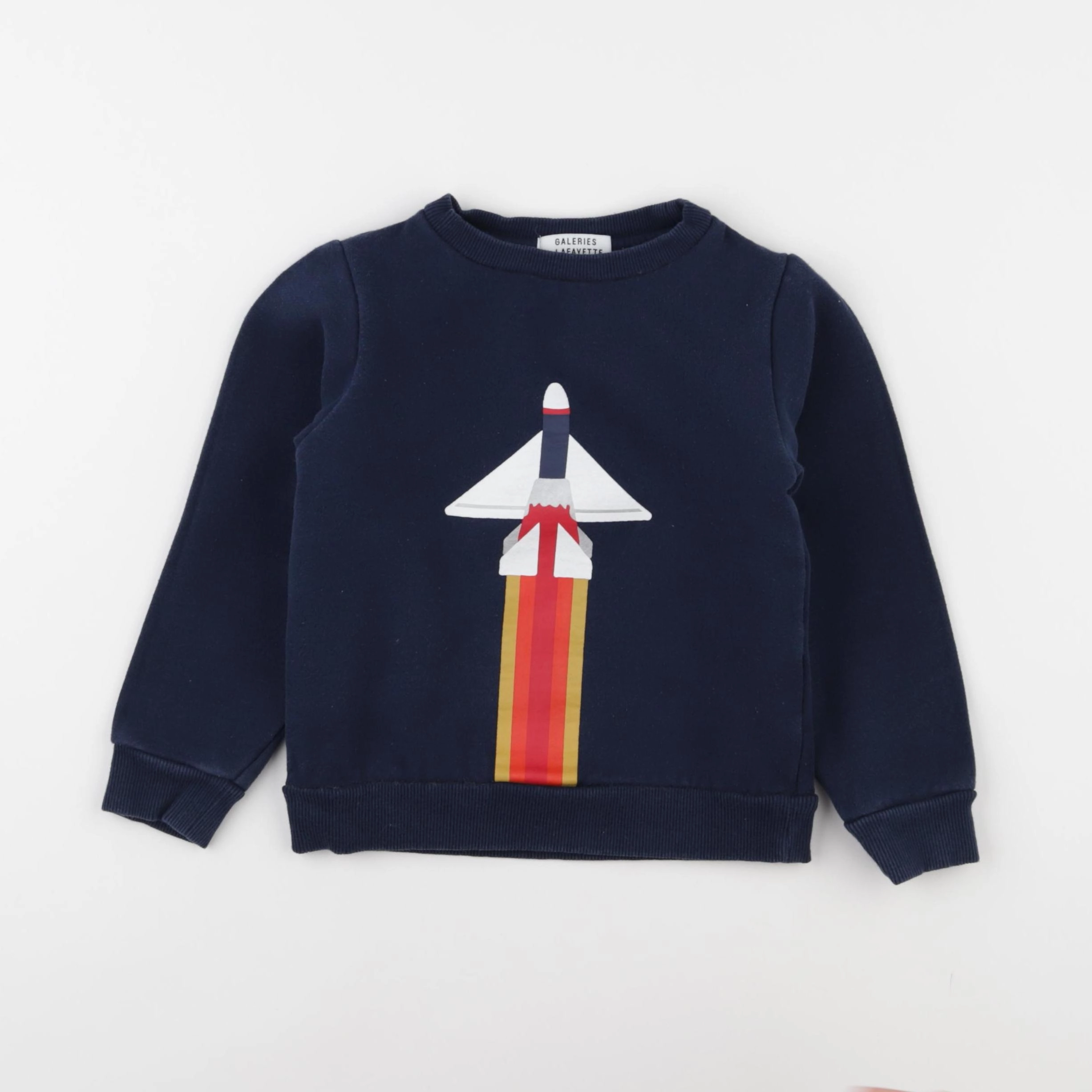 Galeries Lafayette - sweat bleu - 5 ans